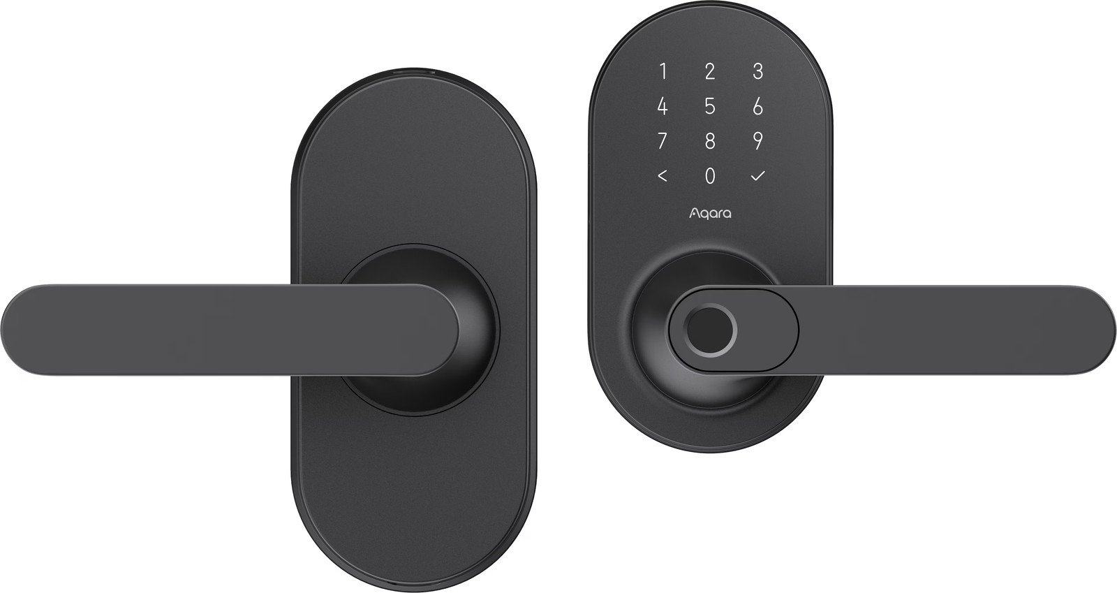 Aqara - Smart Lock U300 Matter over Thread Lever Set with Touchpad/NFC/Auto L...