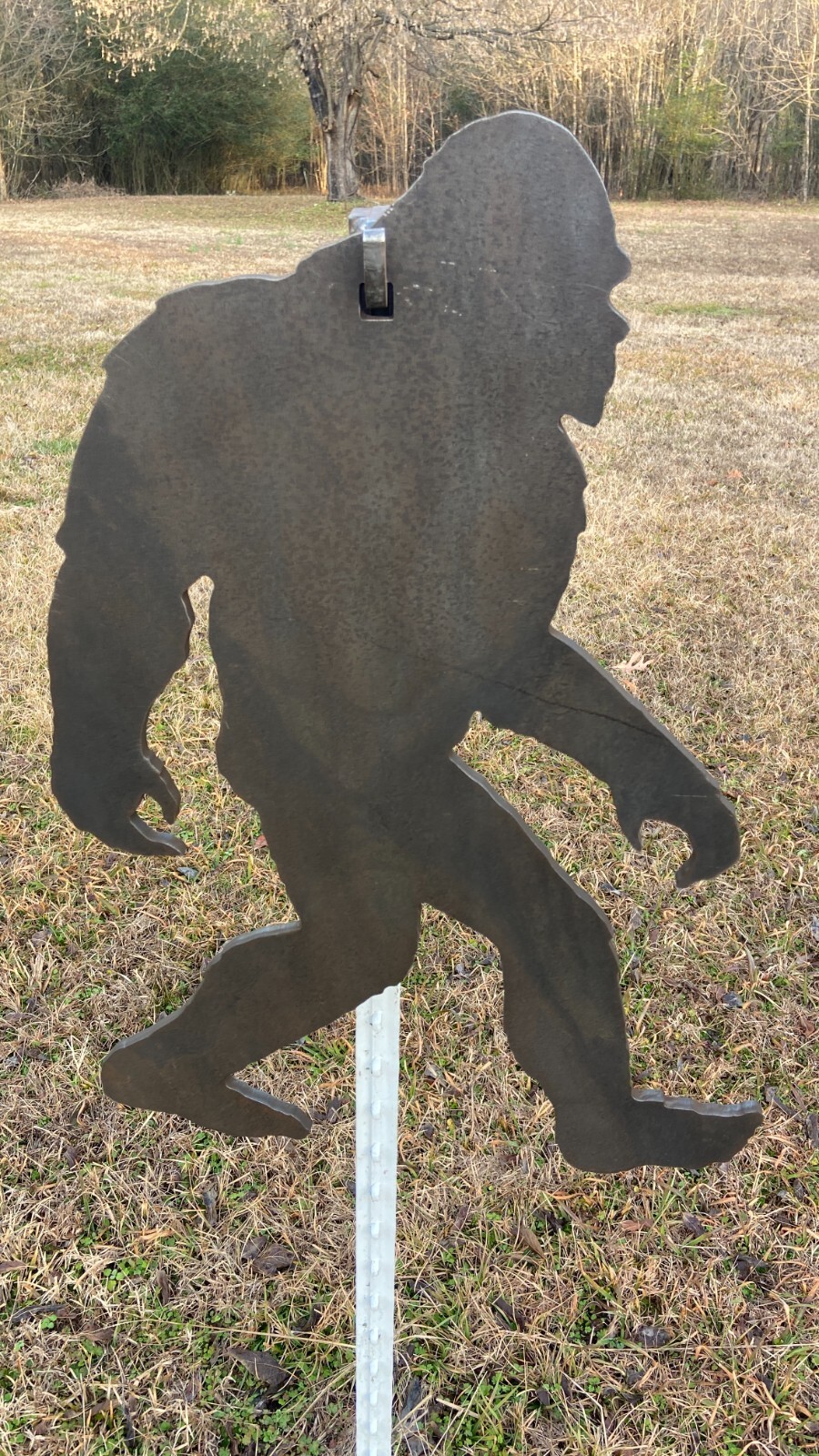 3/8" AR500 18"x25” Bigfoot Sasquatch Yeti Steel Shooting Target w/ T-Post Hook