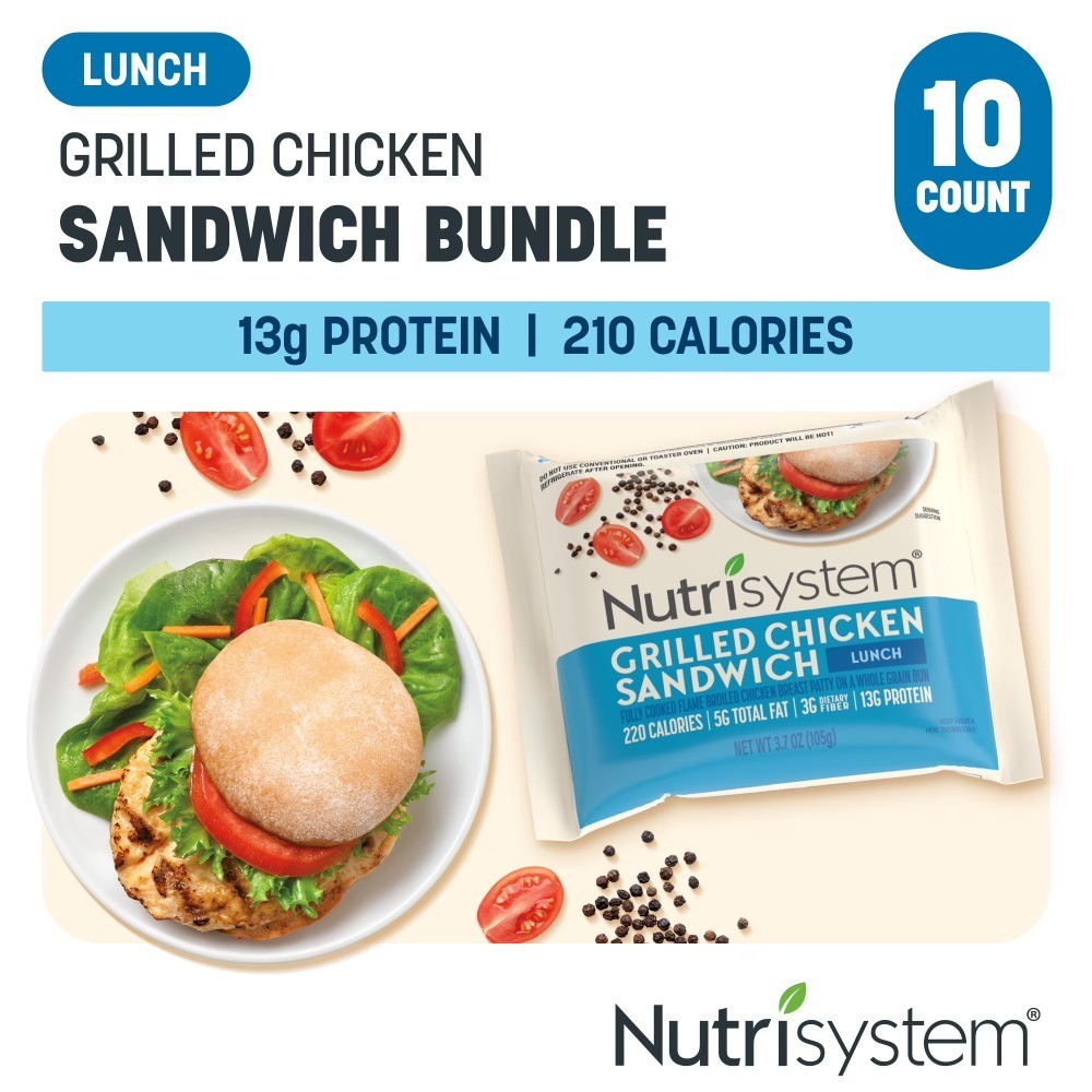 Grilled Chicken Sandwich 10 Count High Protein 13g