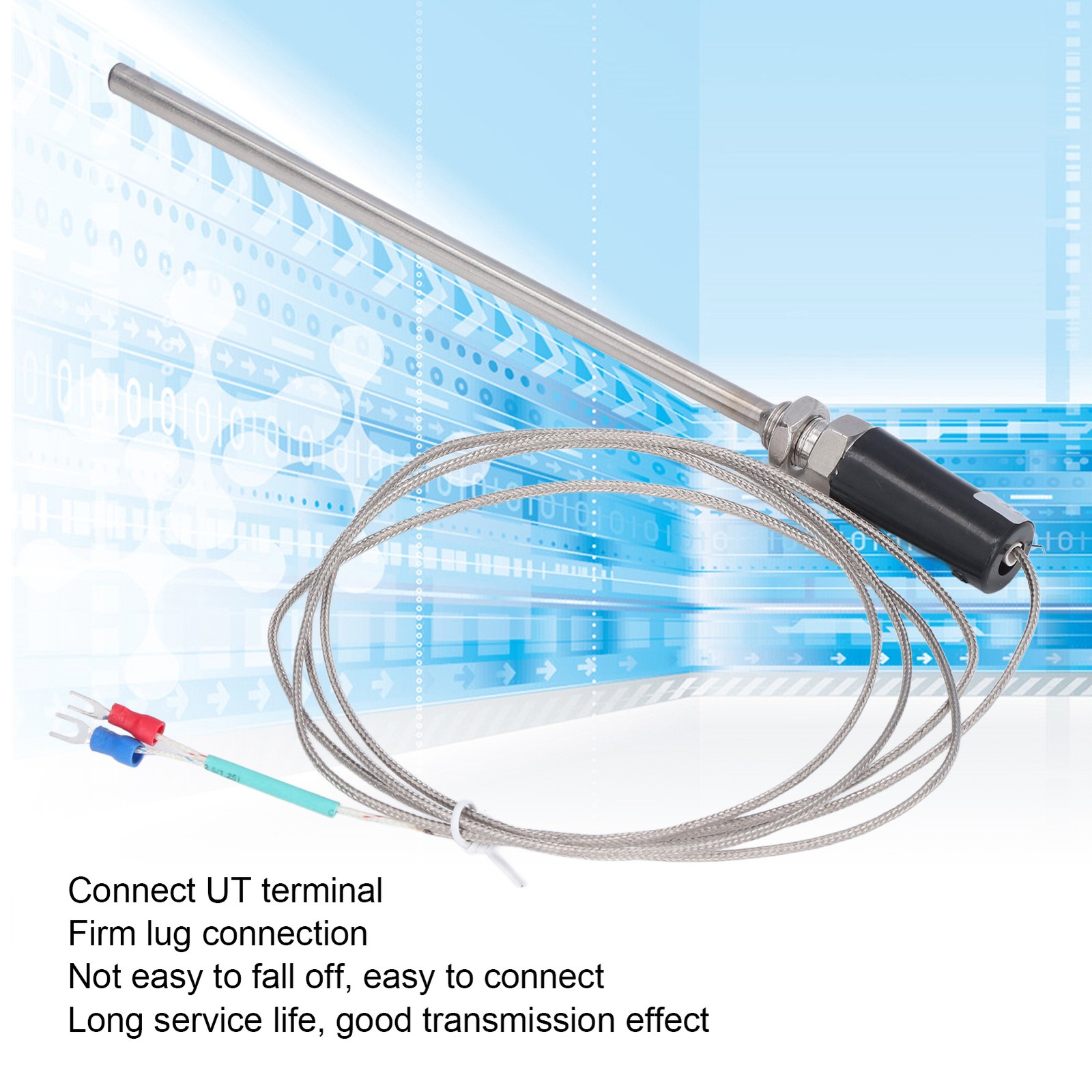 K-Type Thermocouple Ground Shielded Wire Temperature Sensor Probe 0-800℃ Part