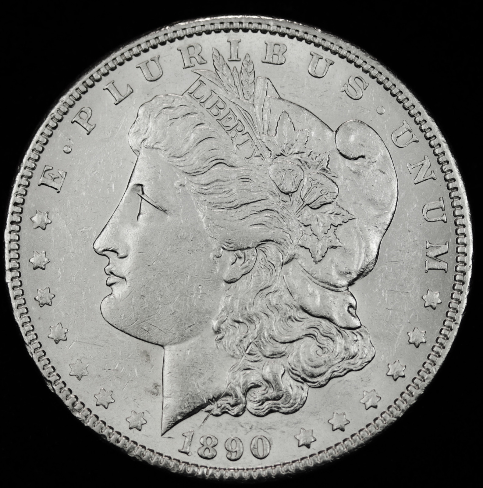 1890-p Morgan Silver Dollar.  High Grade.   65882  (Inventory A)