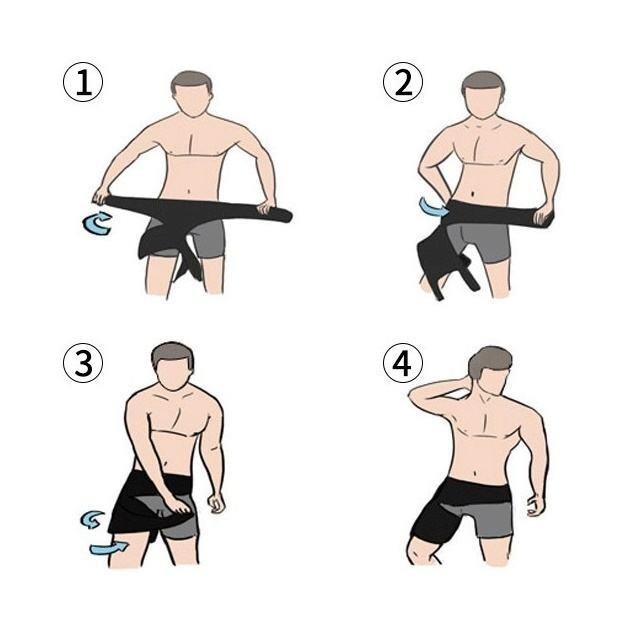 Thigh Compression Wrap, Adjustable Hip Joint Support Sciatic Nerve Brace