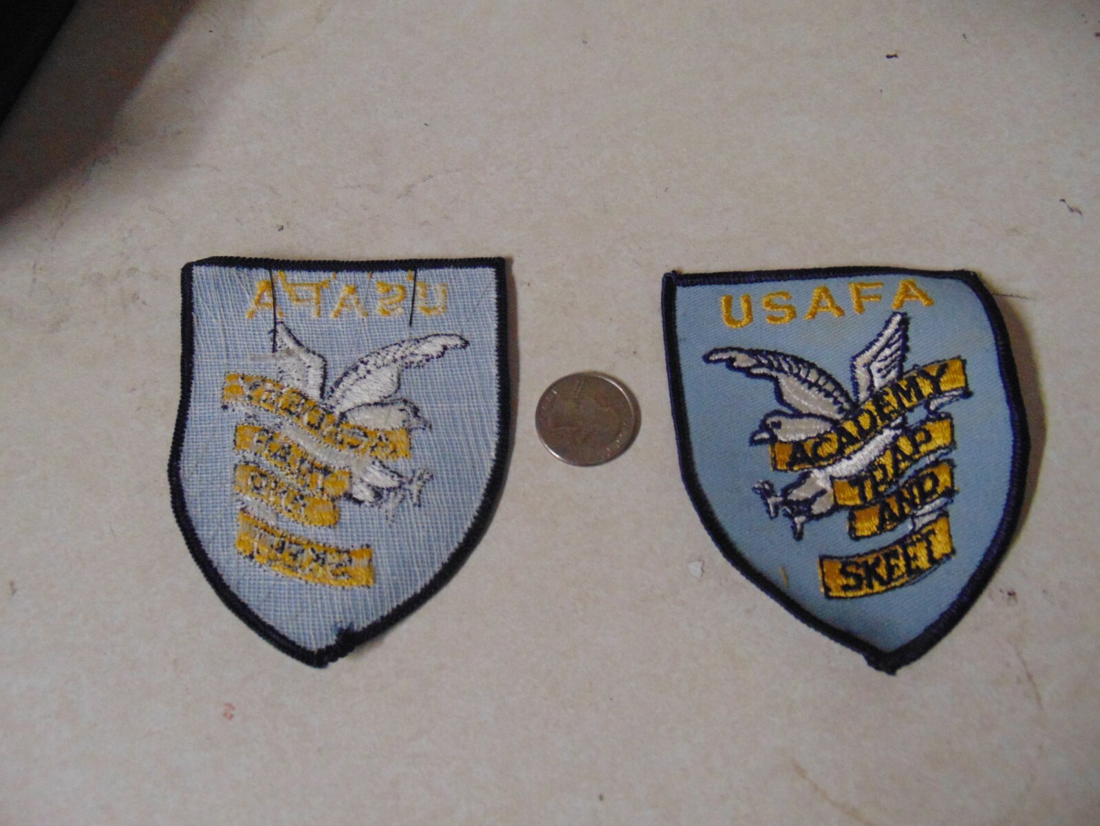 PATCH OLDER SEW ON USAFA ACADEMY TRAP AND SKEET
