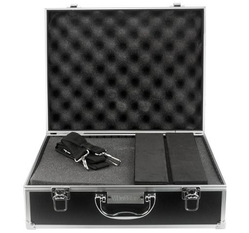 Vivitar Professional Aluminum Camera Hard Case w/ Pre-Cut Diced Foam, strap ..