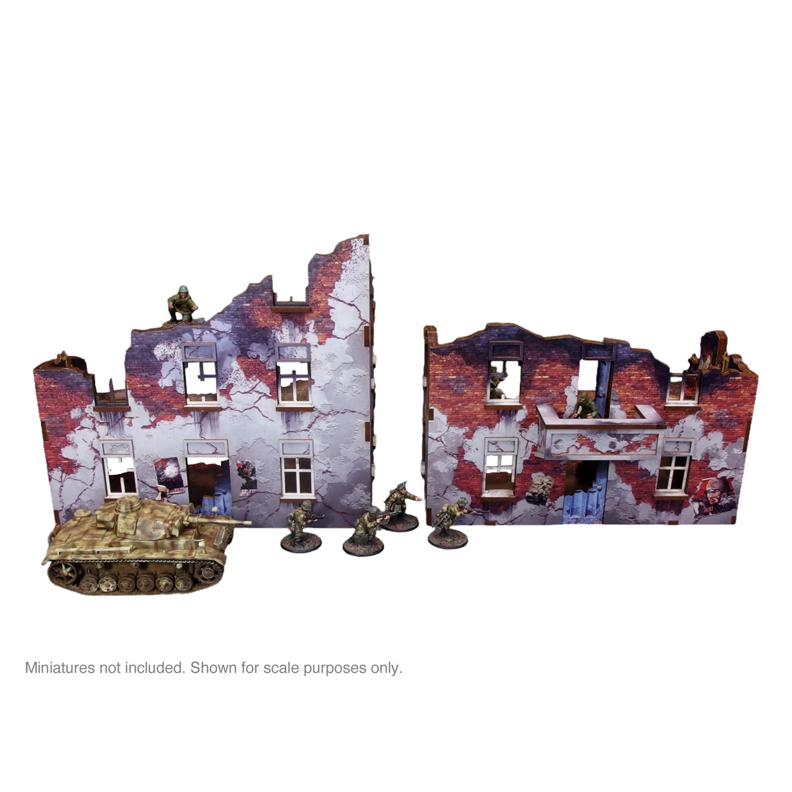 Micro Art Studio WW2 Ostfront Stalingrad: Apartment Block Front (With 3rd