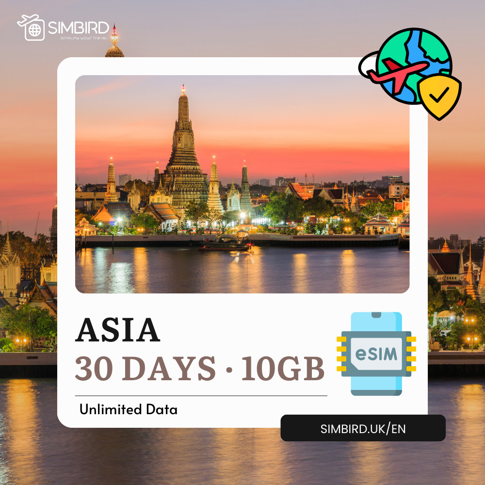[eSim] ASIA 4G Prepaid 10GB 30days - Unlimited Data SIM Philippines Singapore