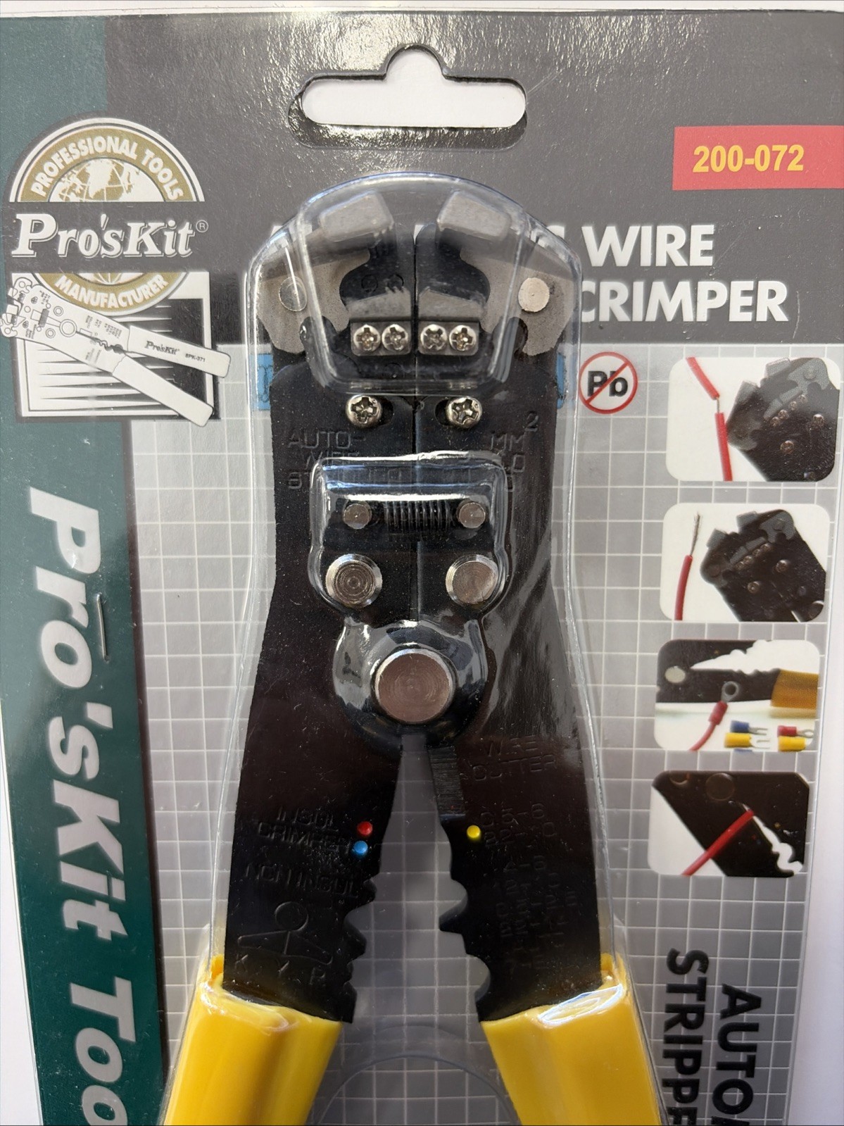 Pro'sKit 200-072 Automatic Wire Stripper.AWG 24-10