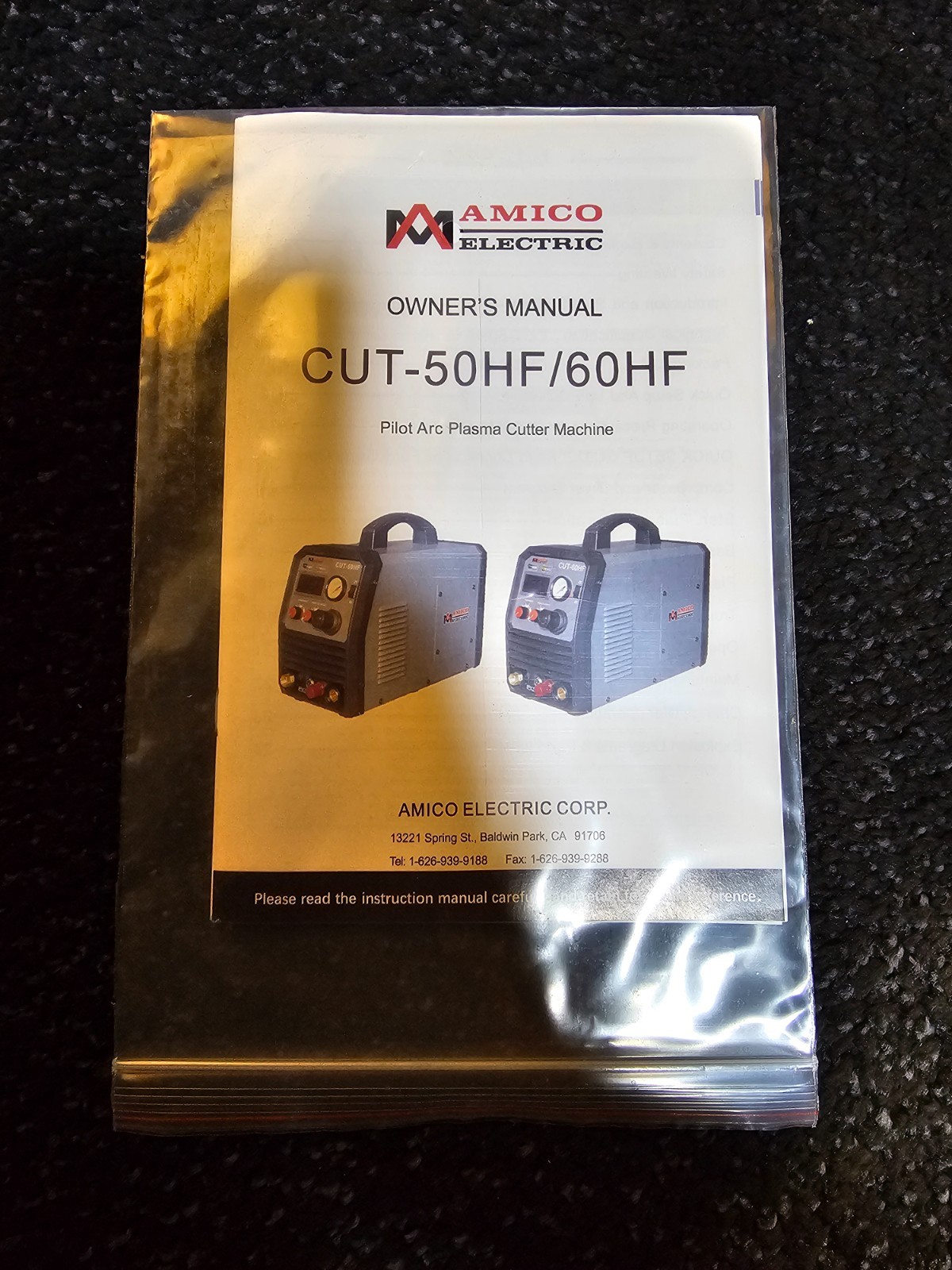 Amico CUT-50HF, Pro. 50 Amp Non-touch Pilot Arc Plasma Cutter, 100-250V Cutting