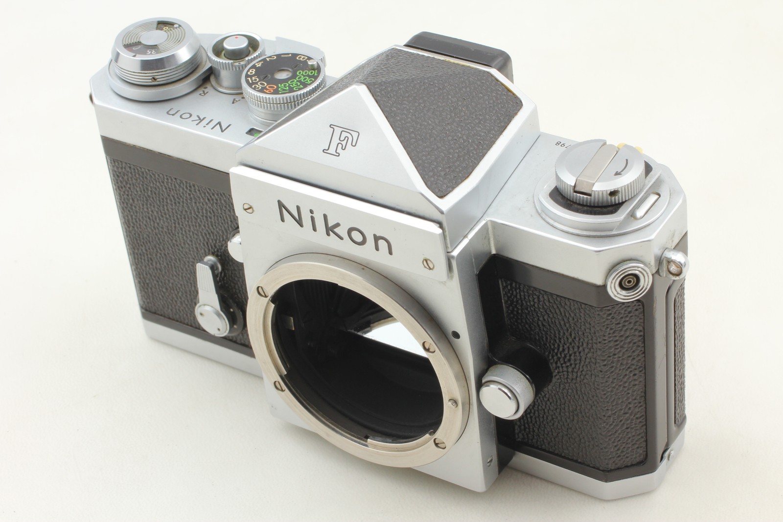 [Exc+5] Nikon F Eye Level Silver 35mm SLR Film Camera From JAPAN