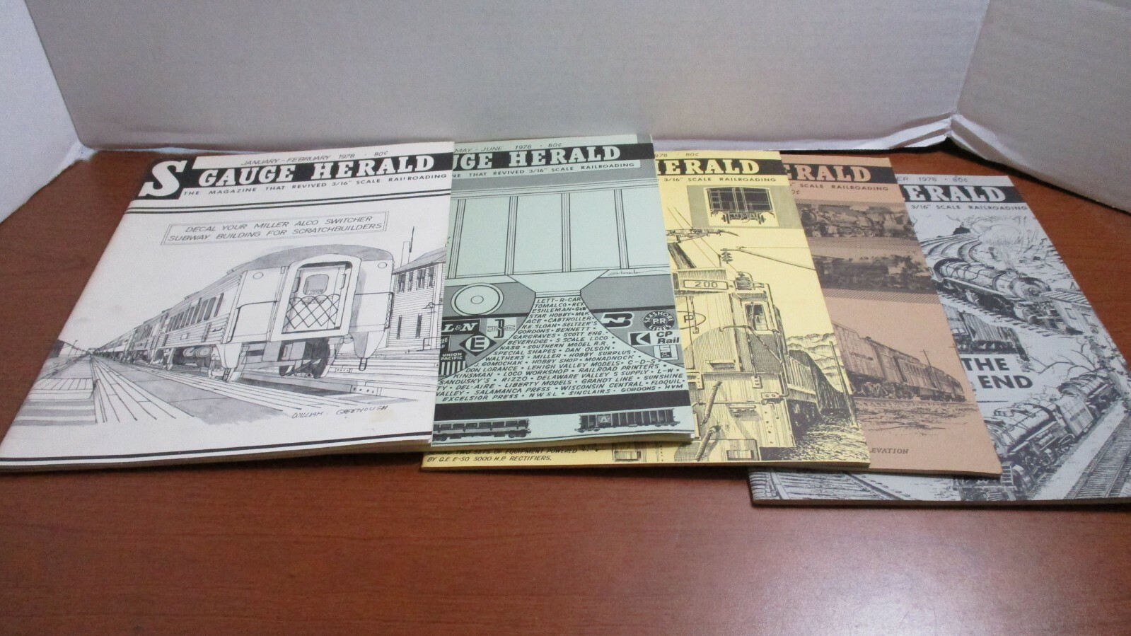 S GAUGE HERALD Magazine~Lot of 5 from 1978