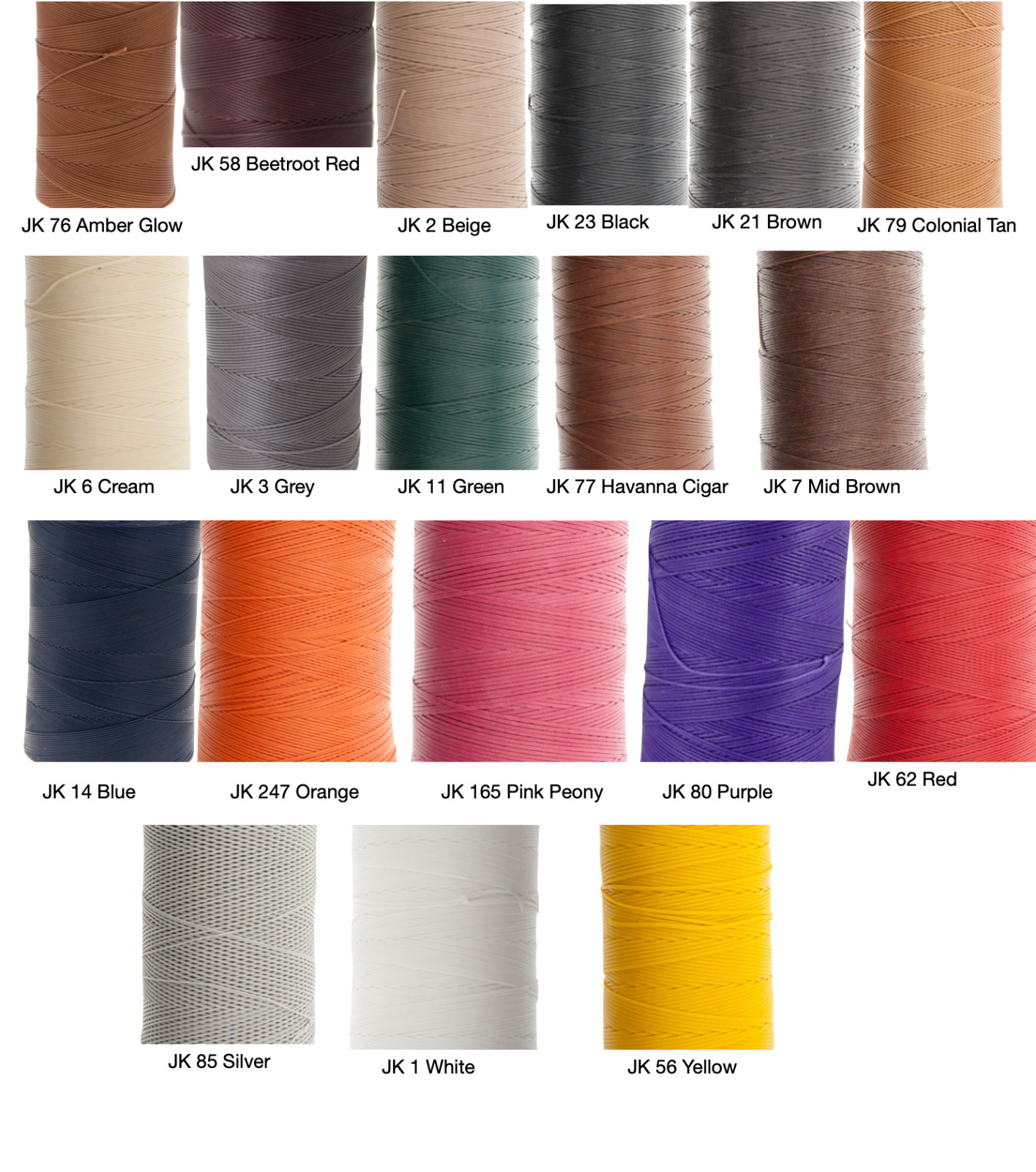 Ritza 25 Tiger Thread 1.0mm Wax Braided Polyester Leather Hand Sewing 25m/82ft