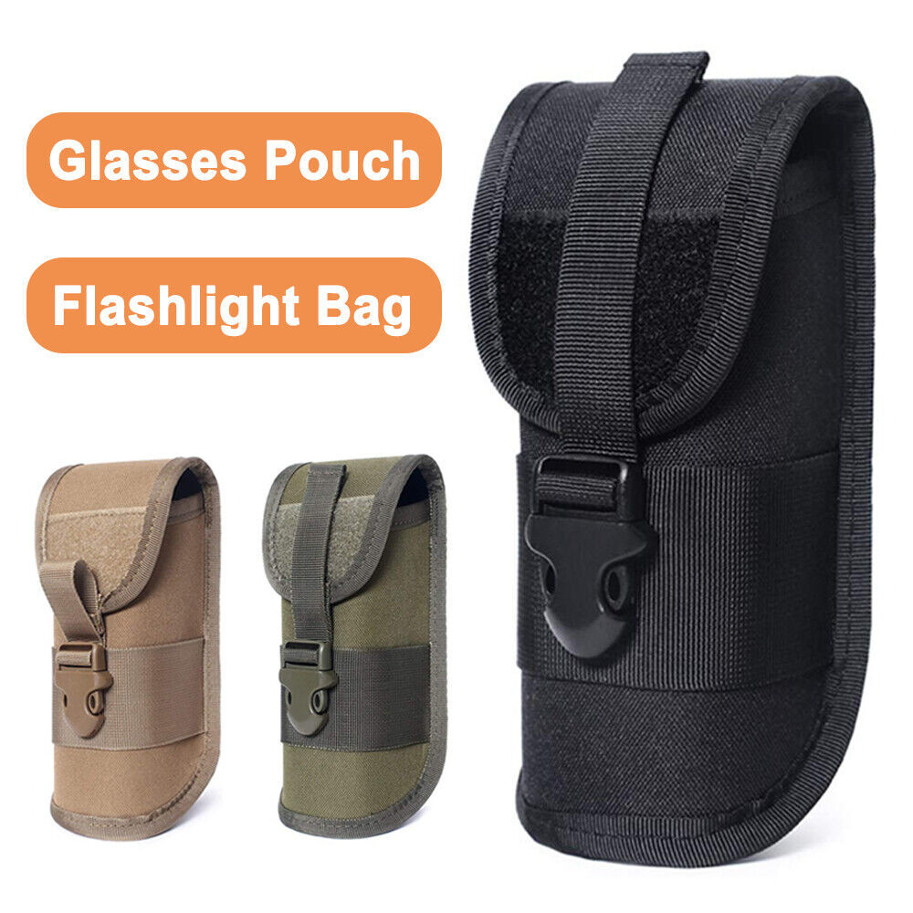 Tactical MOLLE Glasses Hard Case Military Sunglasses Protective Box Eyeglasses