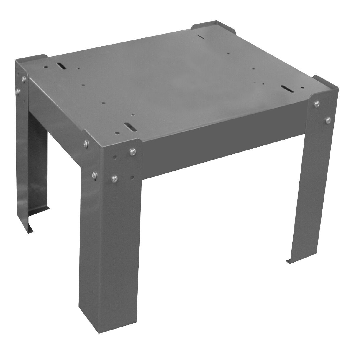 Durham 15.13 x 15.5 x 12.13 in. Steel Base for Small Slide Racks, Gray 315-95