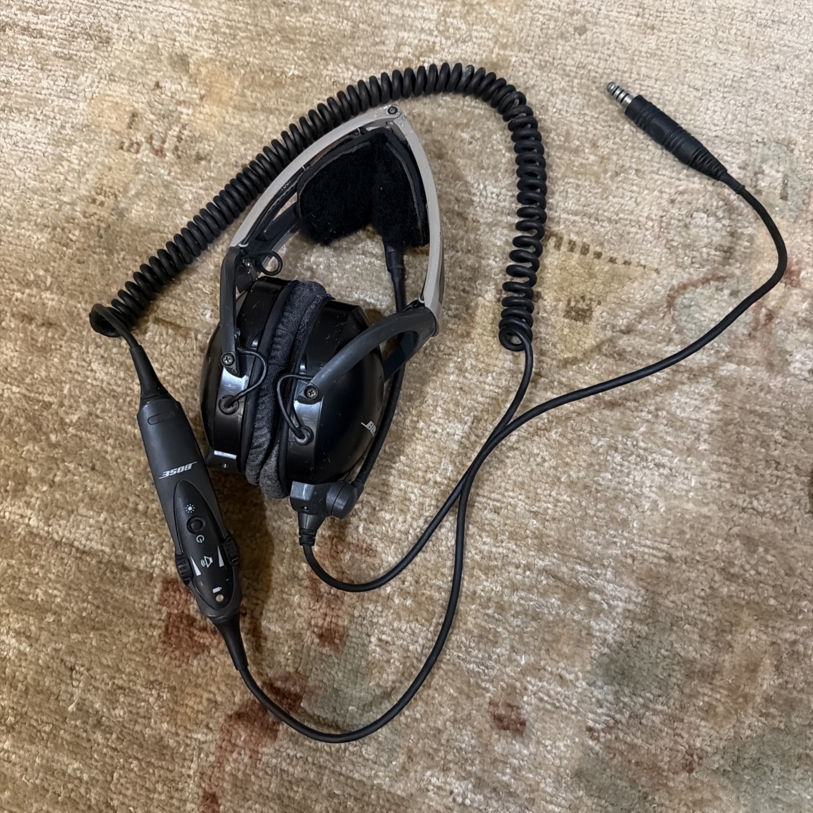 Bose Aviation x A10 AHX-32-01 Dual GA Plug Noise-Cancelling Headset For Parts