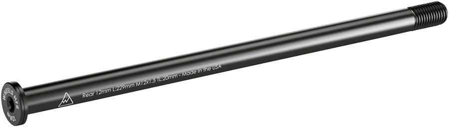 Wheels Manufacturing 7075 Aluminum Rear Thru Axle 12mm x 1.5 x 229mm, Durable