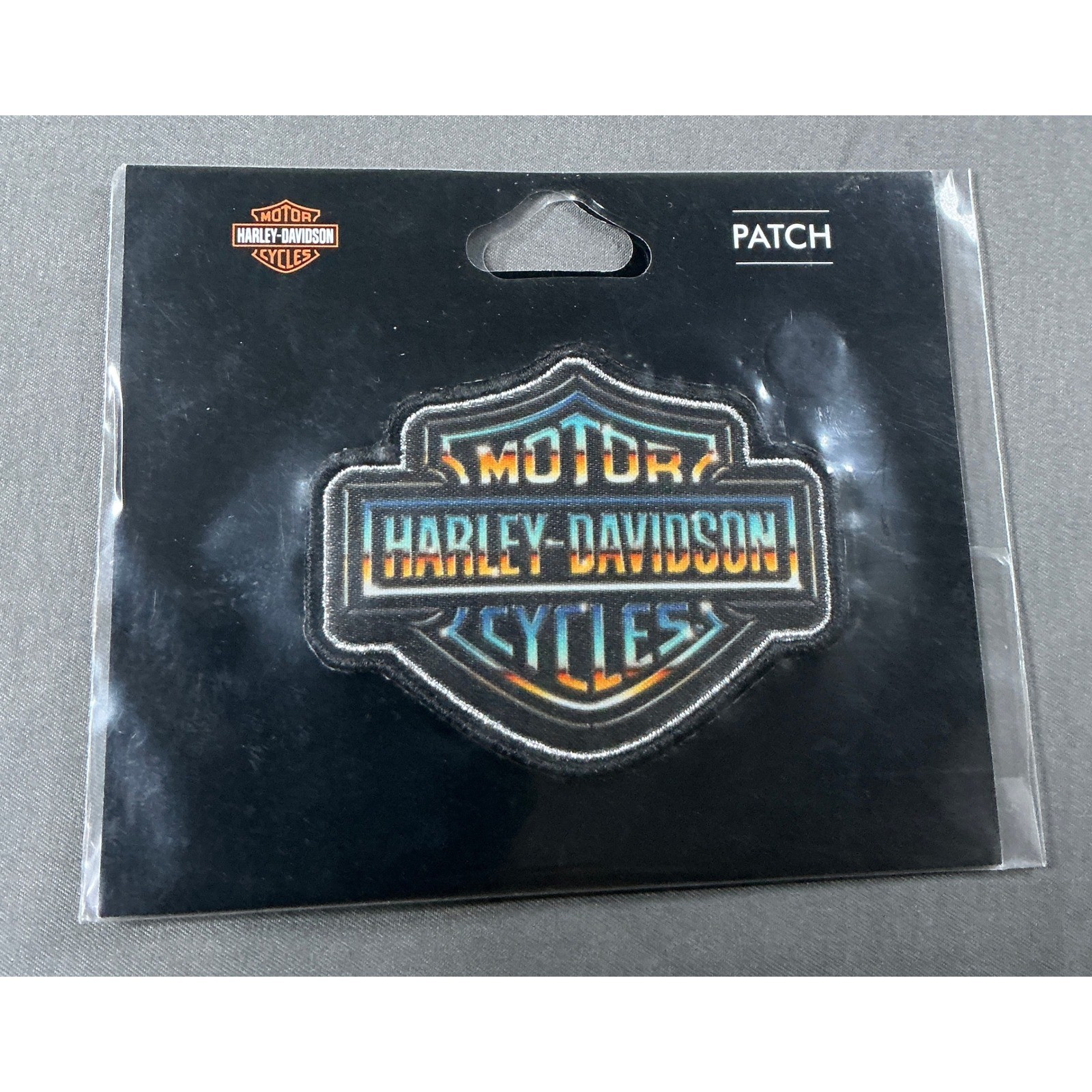 Harley-Davidson 3" HD Chrome Bar & Shield Logo Sew On Patch 00682608018450