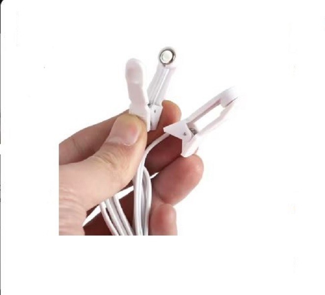 EAR CLIP/CLAMP ELECTRODE with 2.5mm Plug Lead Cable Microcurrent Electrotherapy