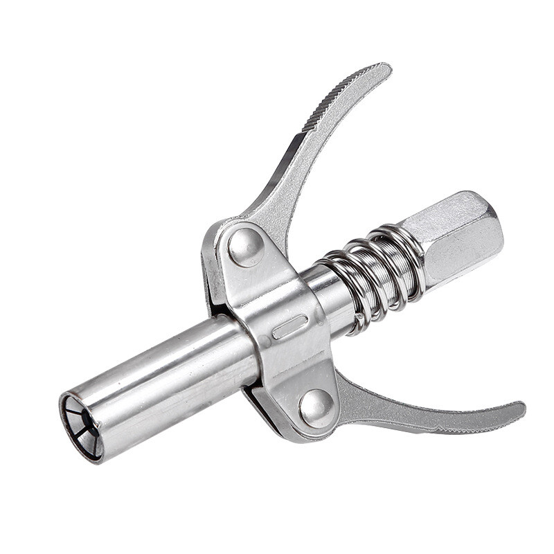 Grease Gun Coupler Double Handle High Pressure Quick Release Lock Oil Nozzles