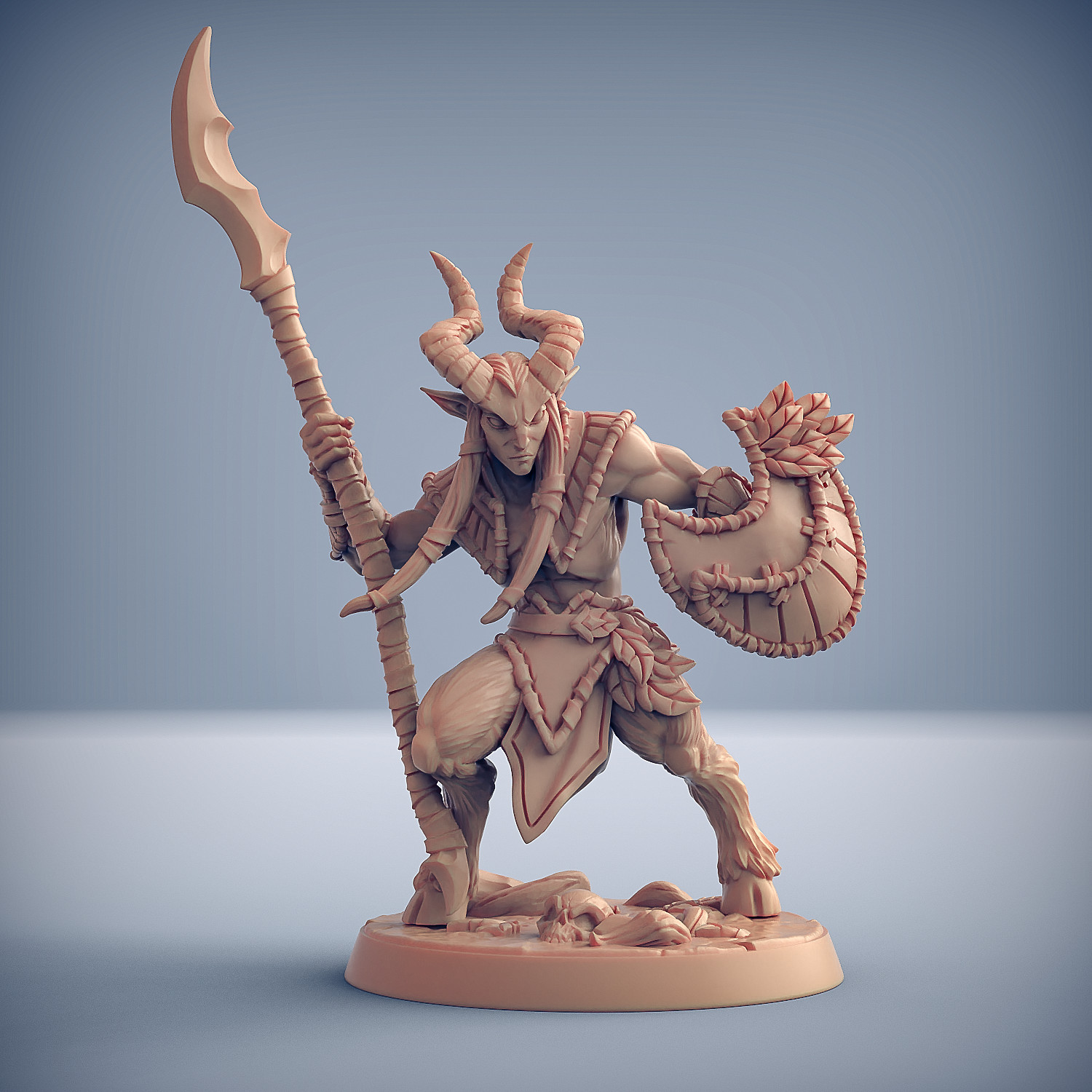 Fawn Satyr Fighter Male - Artisan Guild - Fantasy Dungeons and Dragons Miniature