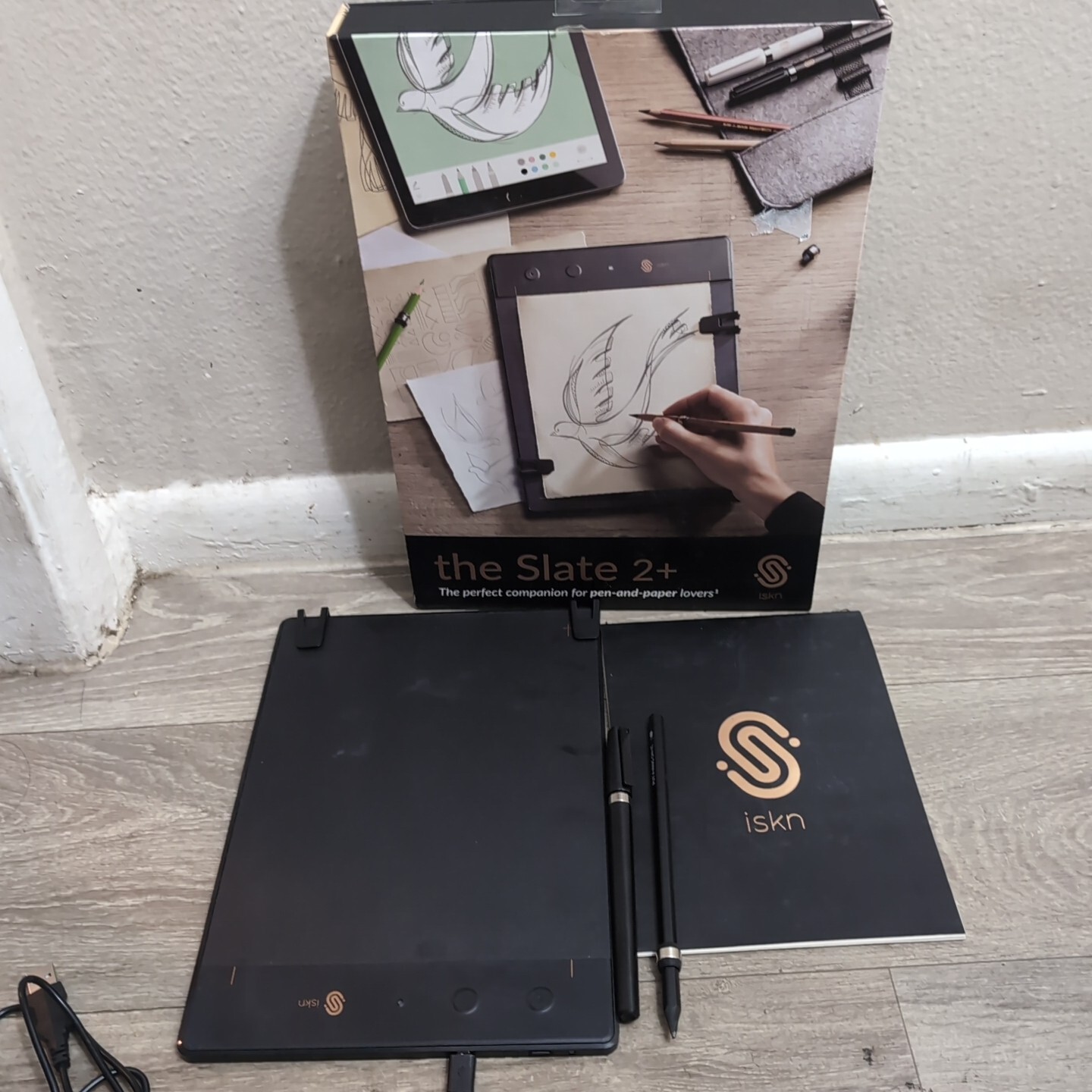 ISKN The Slate 2+ Pencil & Paper Graphic Bluetooth Digital Tablet SLATE2PLUS M