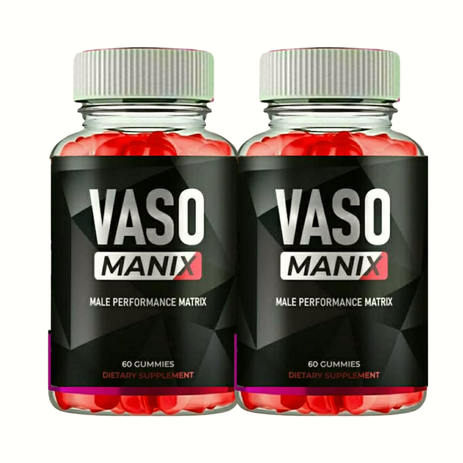2-Pack VasoManix Gummies for Men, Advanced Male Gummy - 120 Gummies