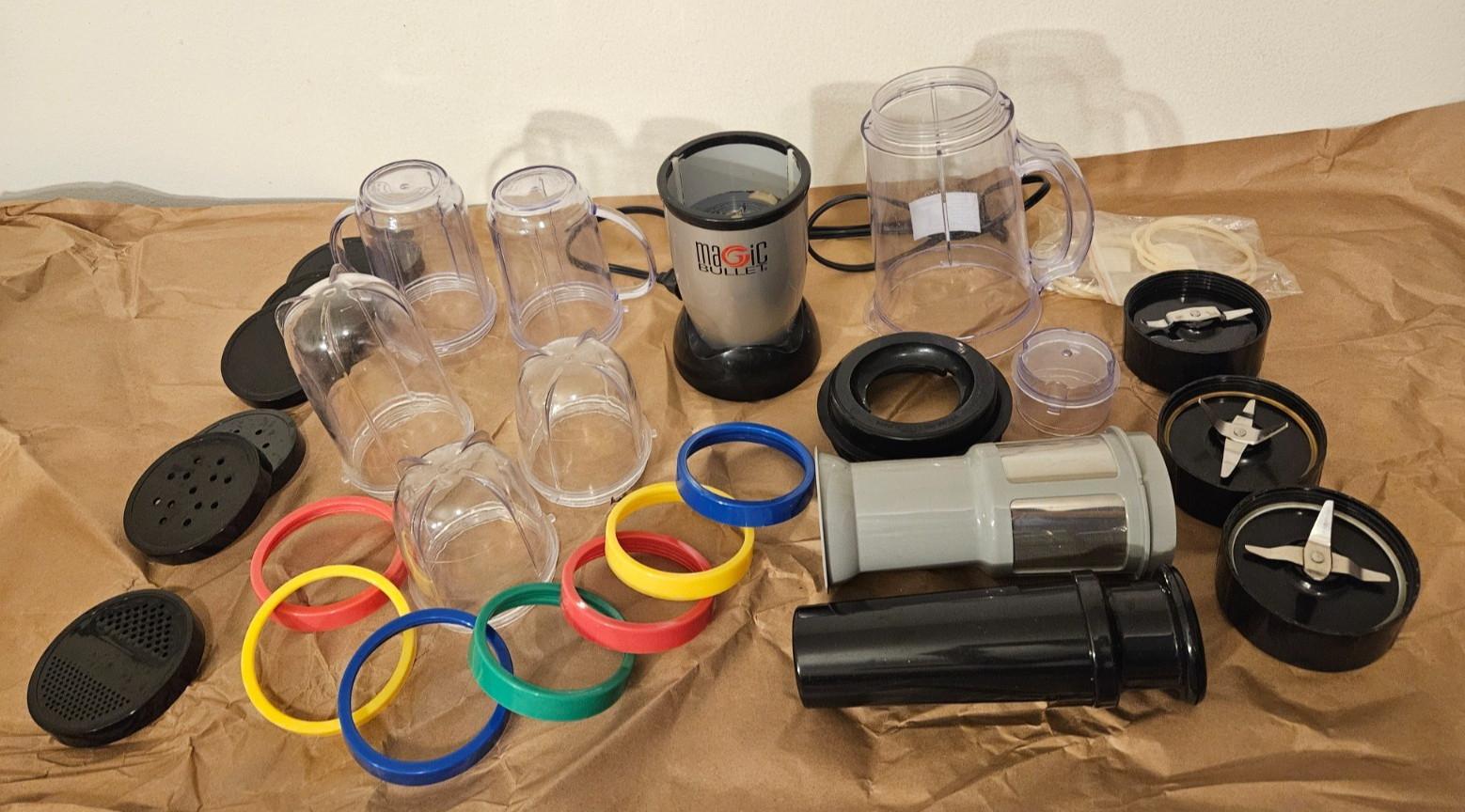 The Original Magic Bullet Blender Set Cups Juicer Replacement Lot Accessories