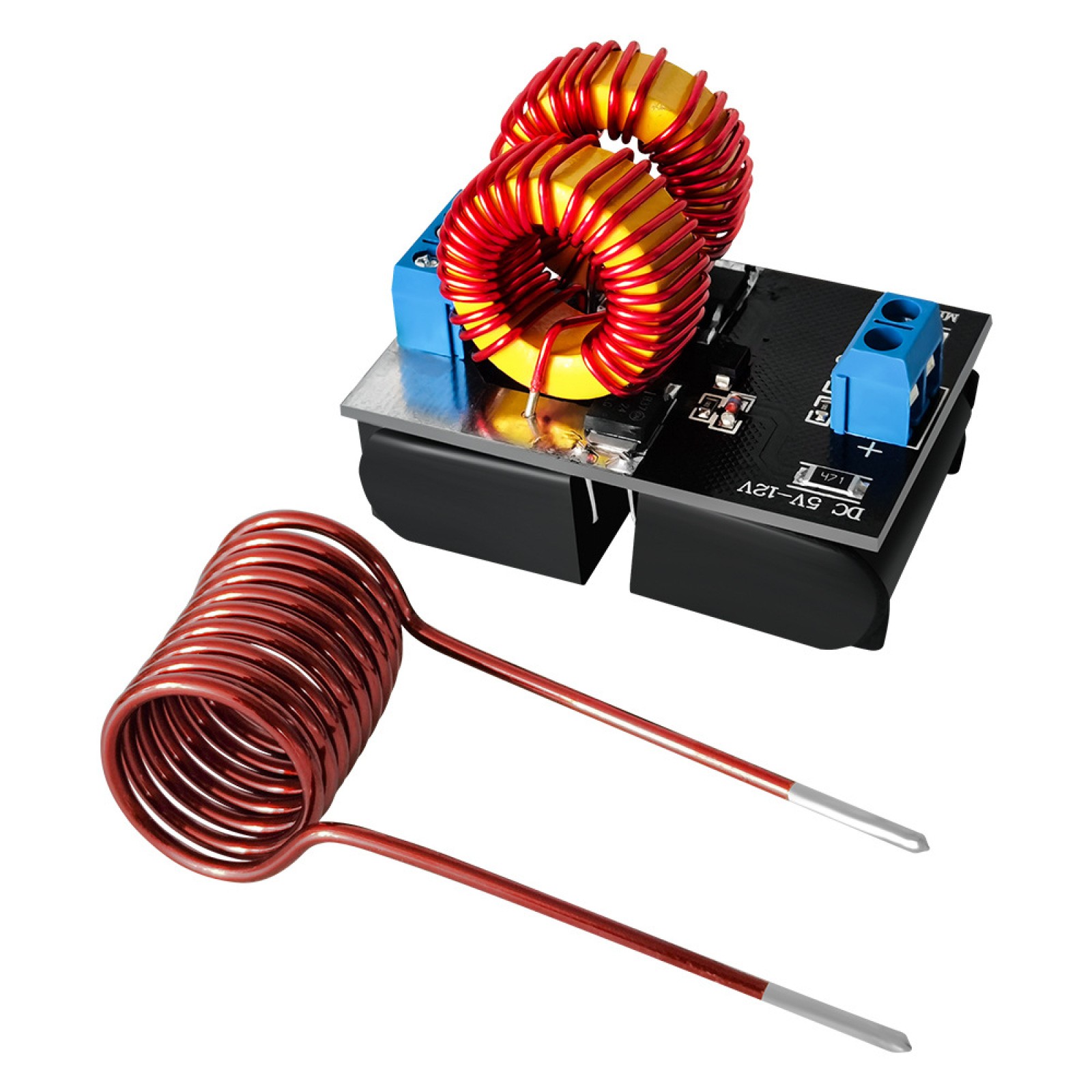120W Mini ZVS Heating Machine DC 5-12.0V Input Voltage Induction Heater Module