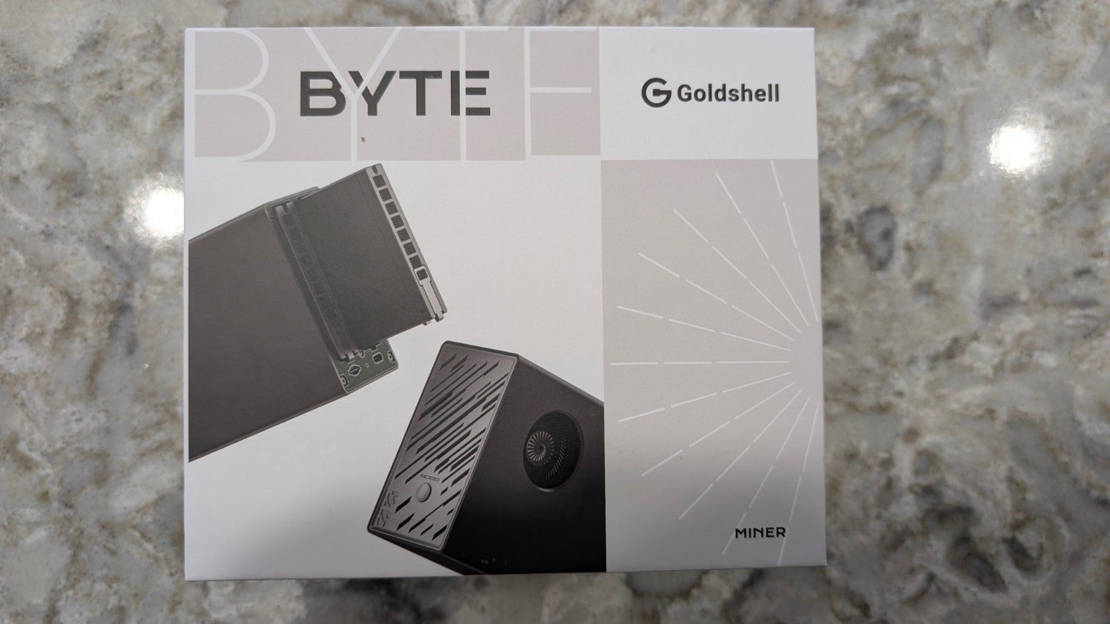 Goldshell Byte Miner BASE ONLY - No Hash Cards - No PSU - Mini Crypto Miner
