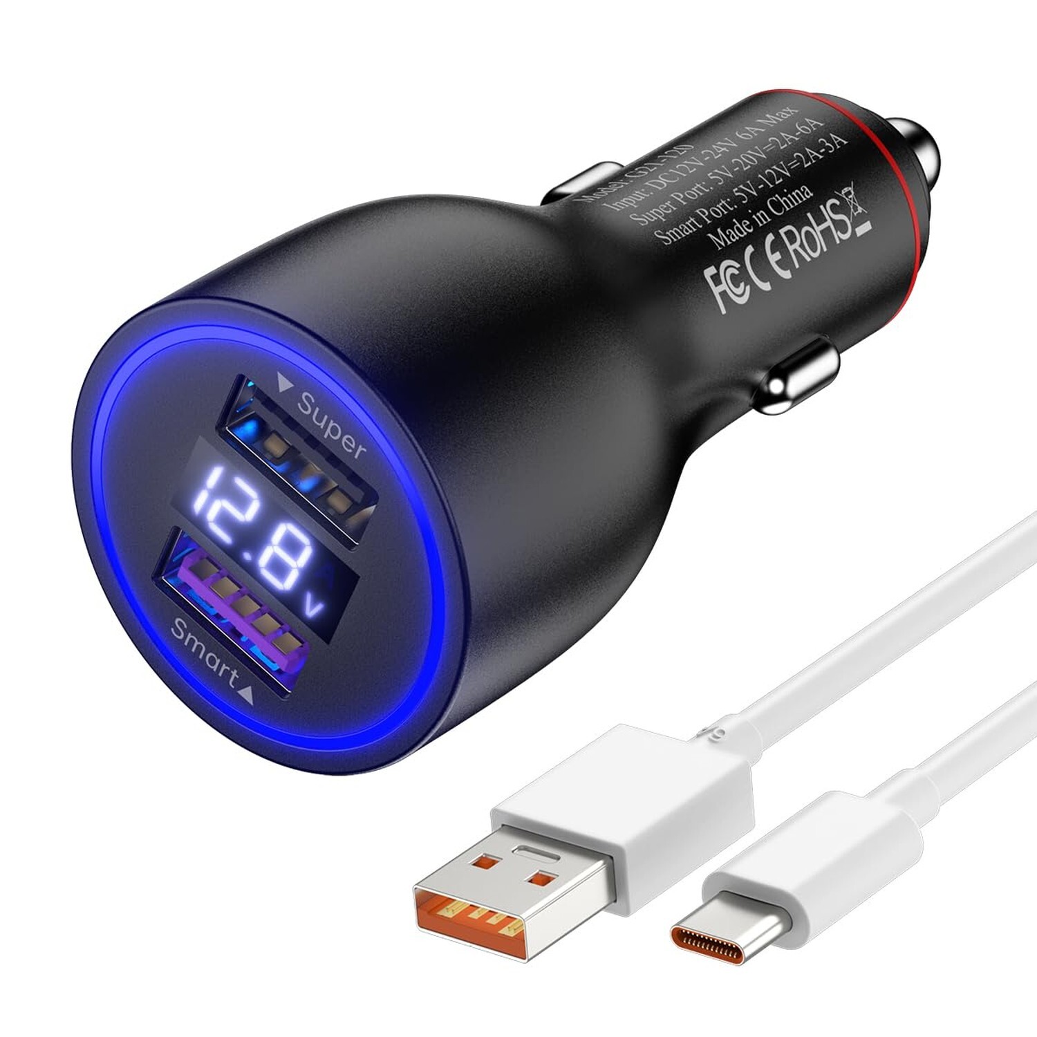 For Xiaomi Car Charger 120W 90W 67W Hypercharge Fast Charger for Xiaomi 15 14...