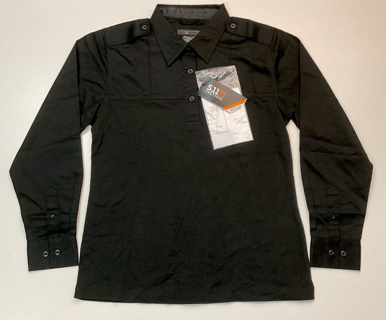 62372 5.11 Tactical Women's Rapid PDU Long Sleeve Shirt Large Regular Black