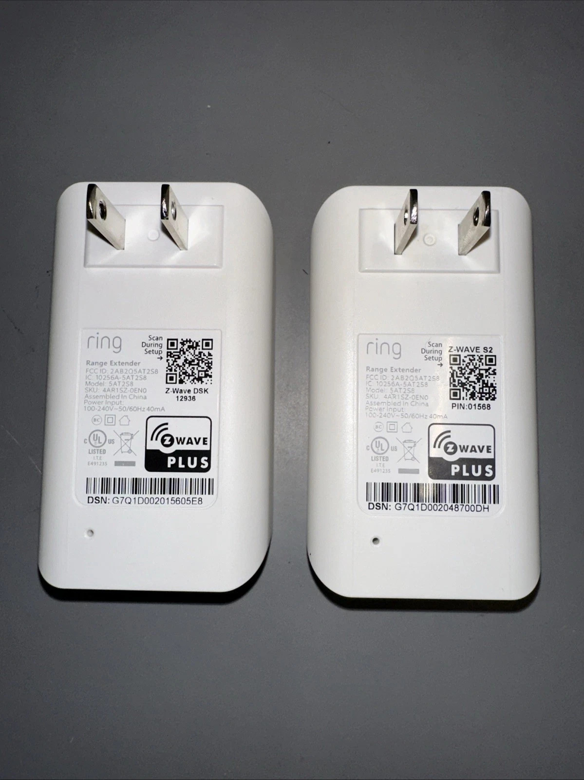 2x Ring Alarm Security System Range Extender 2nd Gen 5AT2S8
