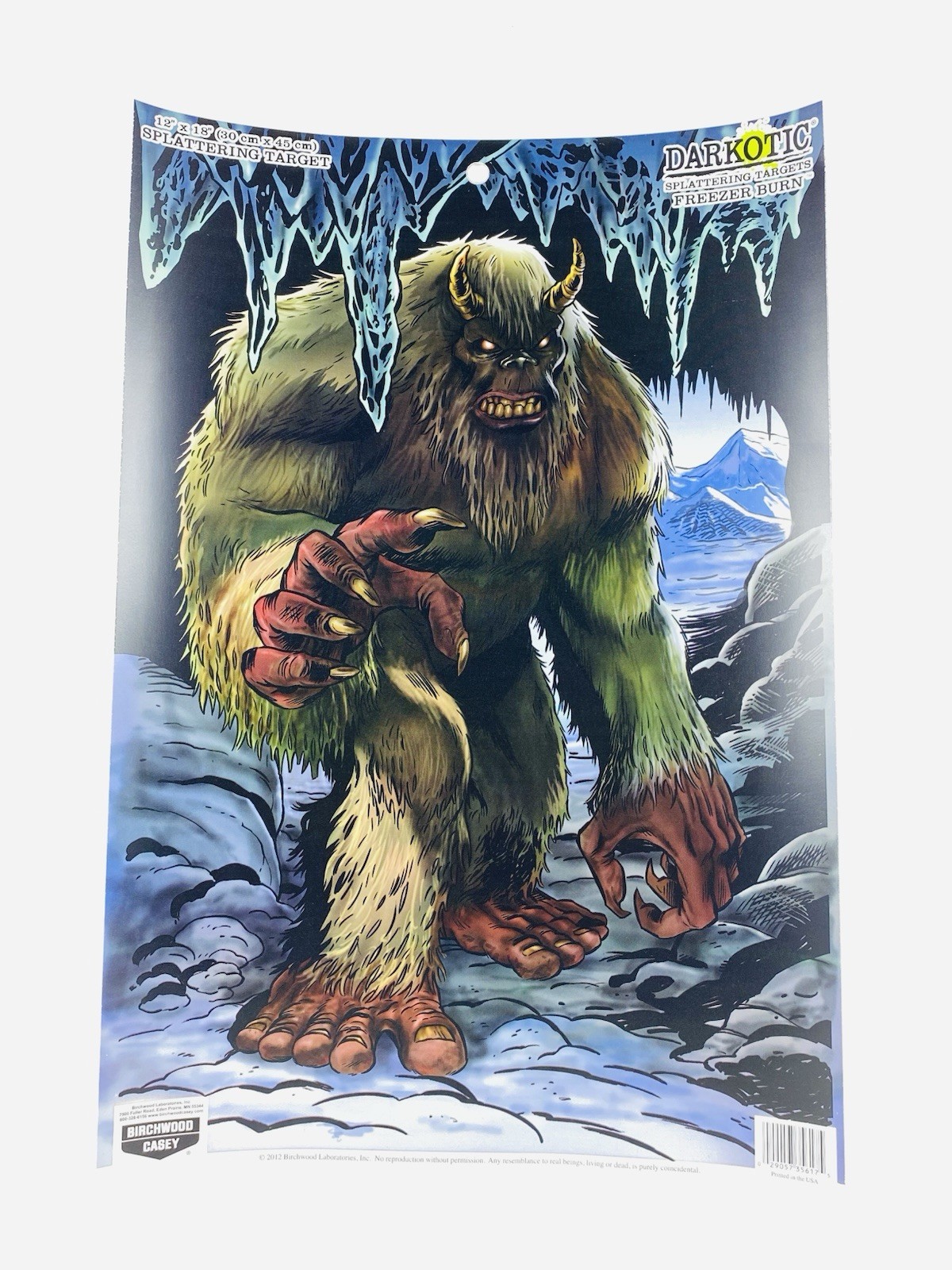 Birchwood Casey Darkotic 12"X18" "FREEZER BURN" Splattering Target 8/Pk #35617