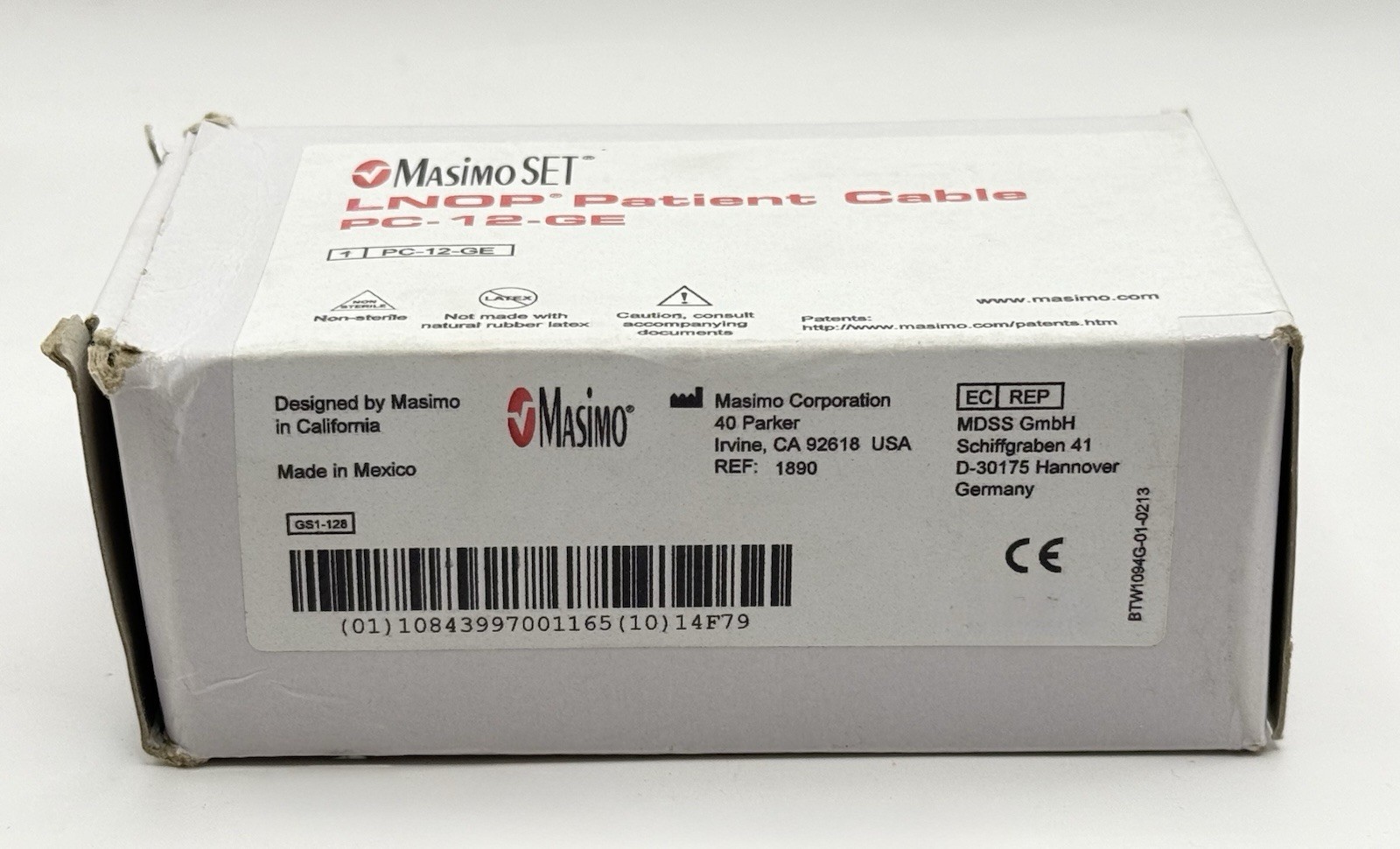 Masimo LNOP Patient Cable PC-12-GE, REF: 1890