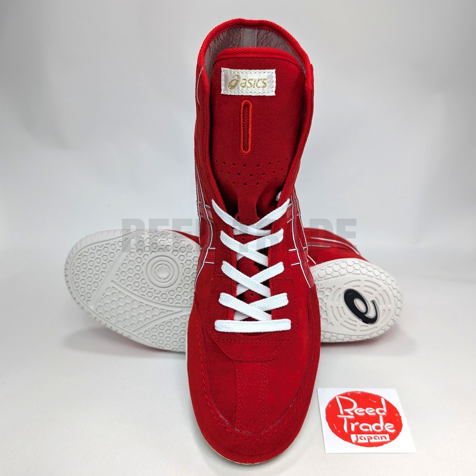 ASICS Wrestling Shoes 1083A001 Red/Red(White) lace:White EX-EO(TWR900 Successor)