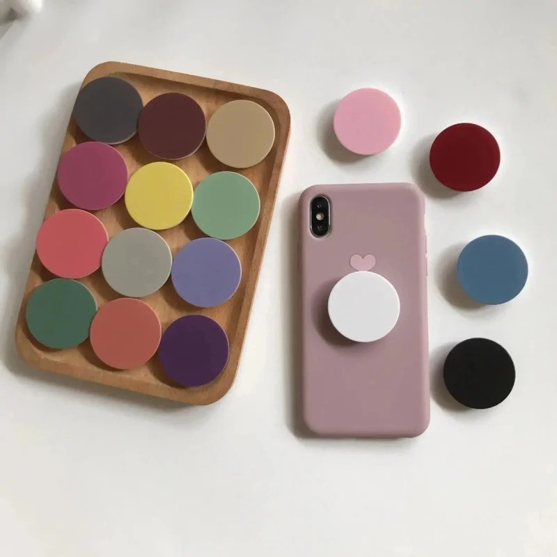 Foldable Silicone Phone Ring Holder Stand Grip for iPhone Samsung Smartphones