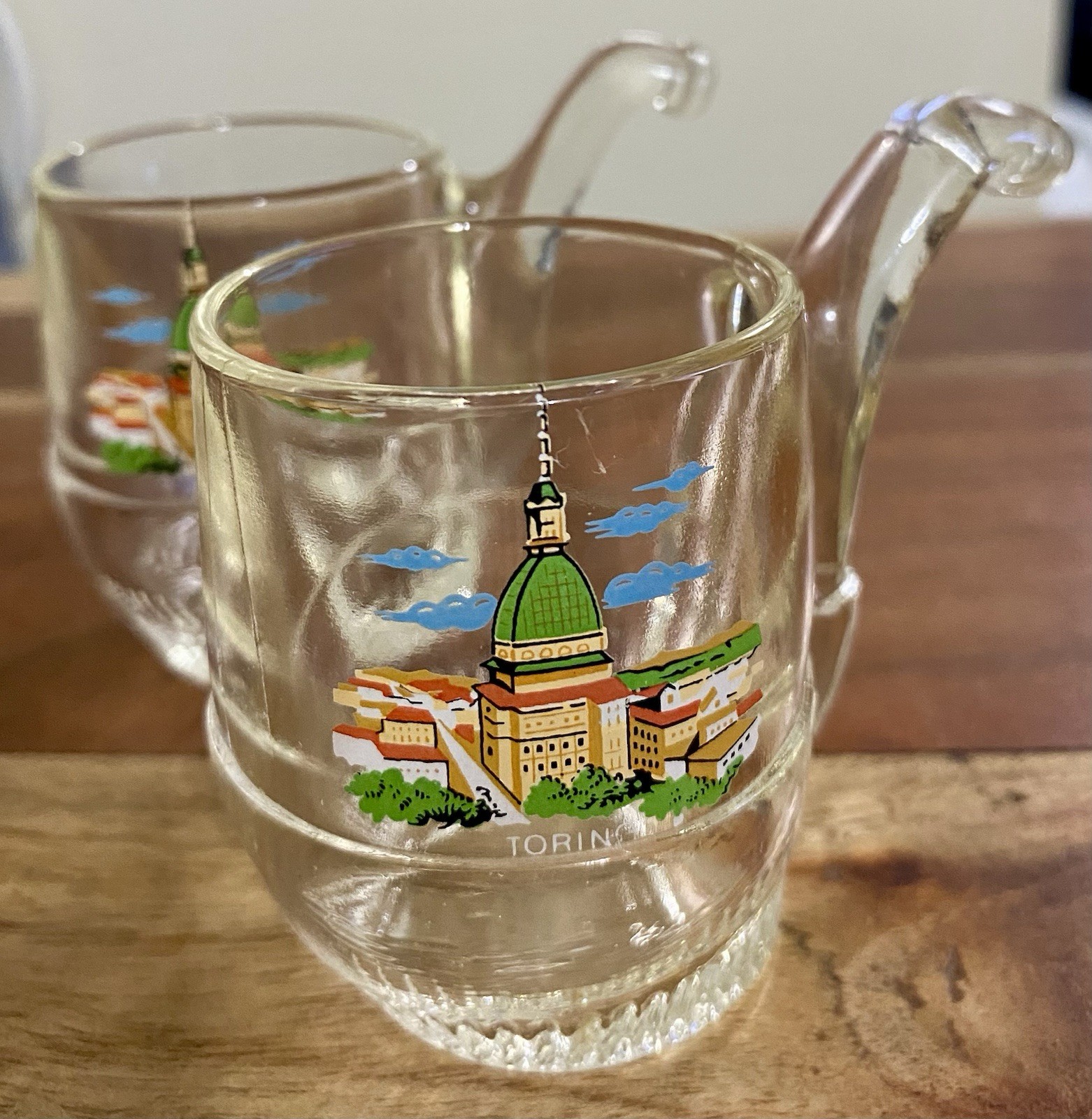 Torino Shot Glass Set Of 2 Pipe Shapes