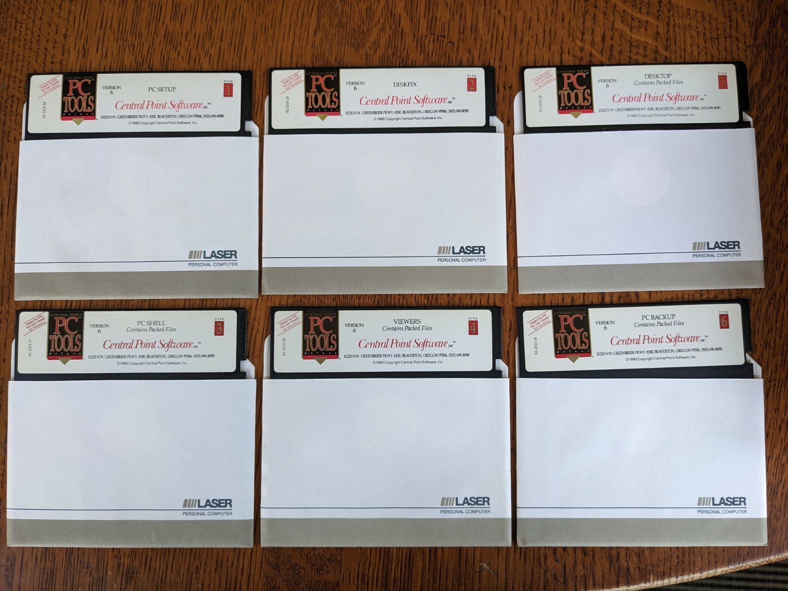 Laser Computer Central Point Software PC Tools Deluxe 6.0 for IBM - 6 DISK SET
