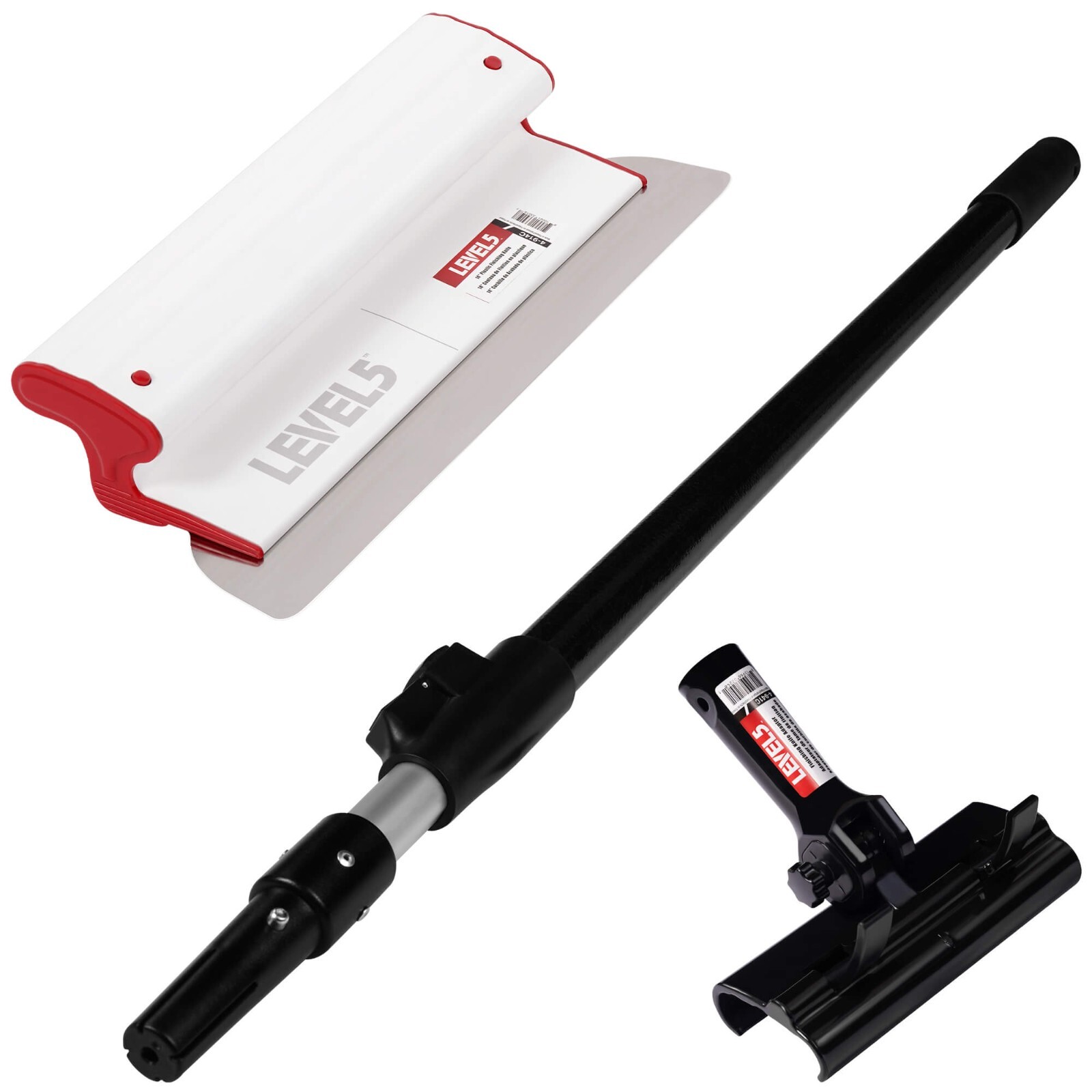 LEVEL5 14" Composite Skimming Blade w/ 38.5"-63" Ext. Handle + Adapter | 5-423C