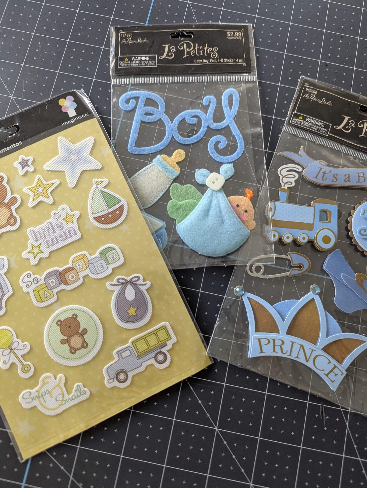 Welcome Baby Boy Sticker Bundle