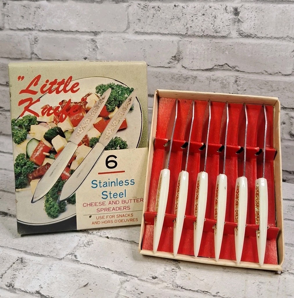 6 Piece Little Knives Stainless Steel Made In Japan Decorative Vintage