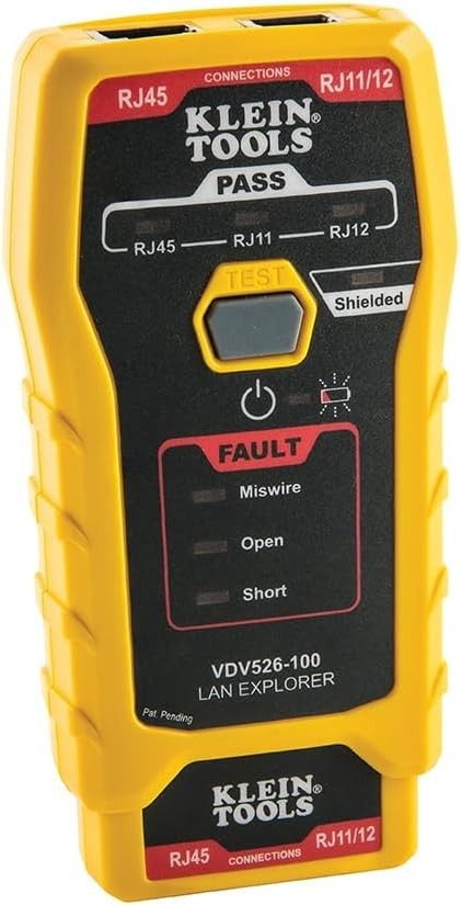 Klein Tools Network Cable Tester, LAN Explorer Data Cable Tester with Remote