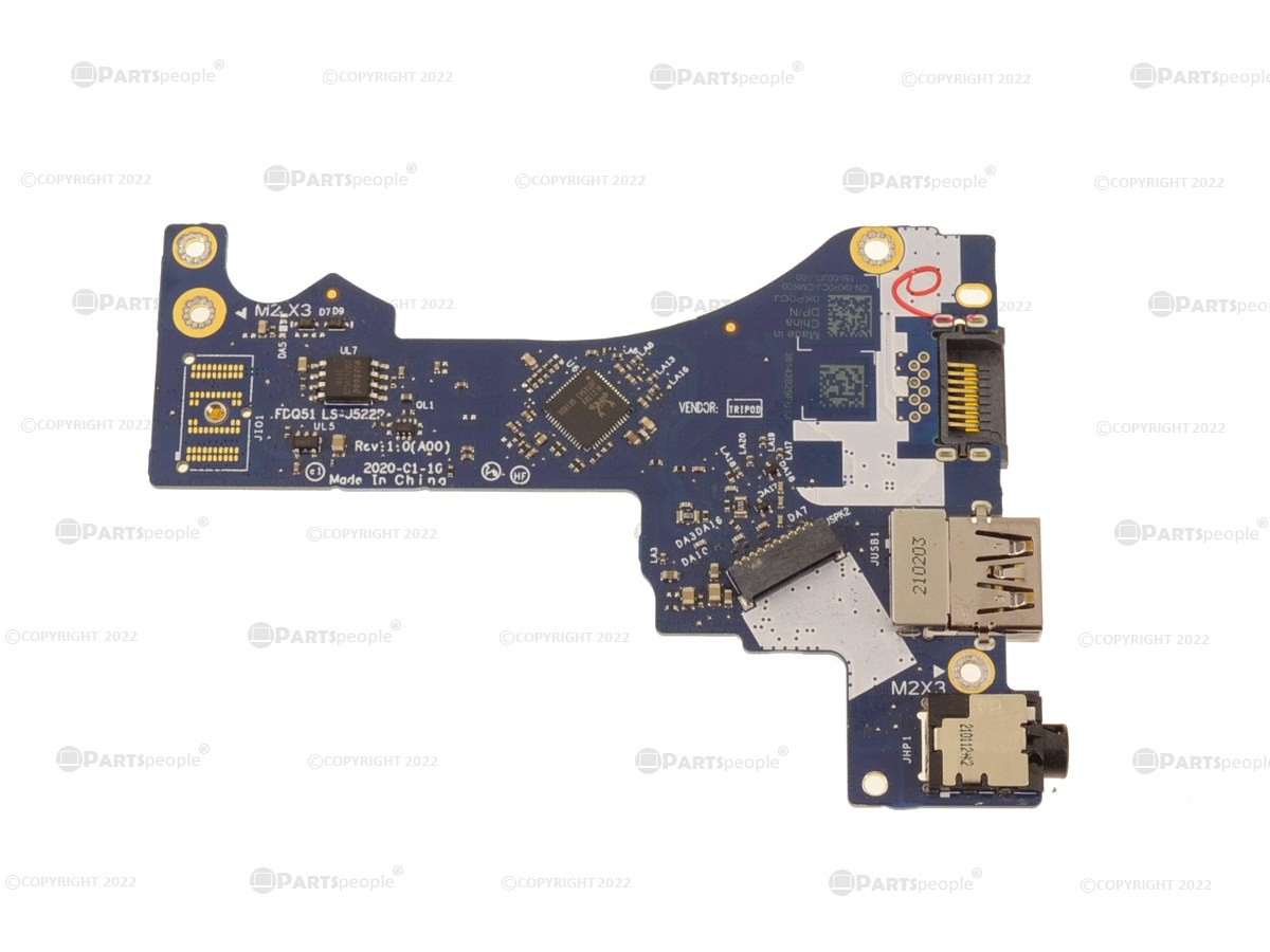OEM Alienware m15 R4 Left Side Network RJ-45 USB Audio Port IO Circuit  KP0CJ