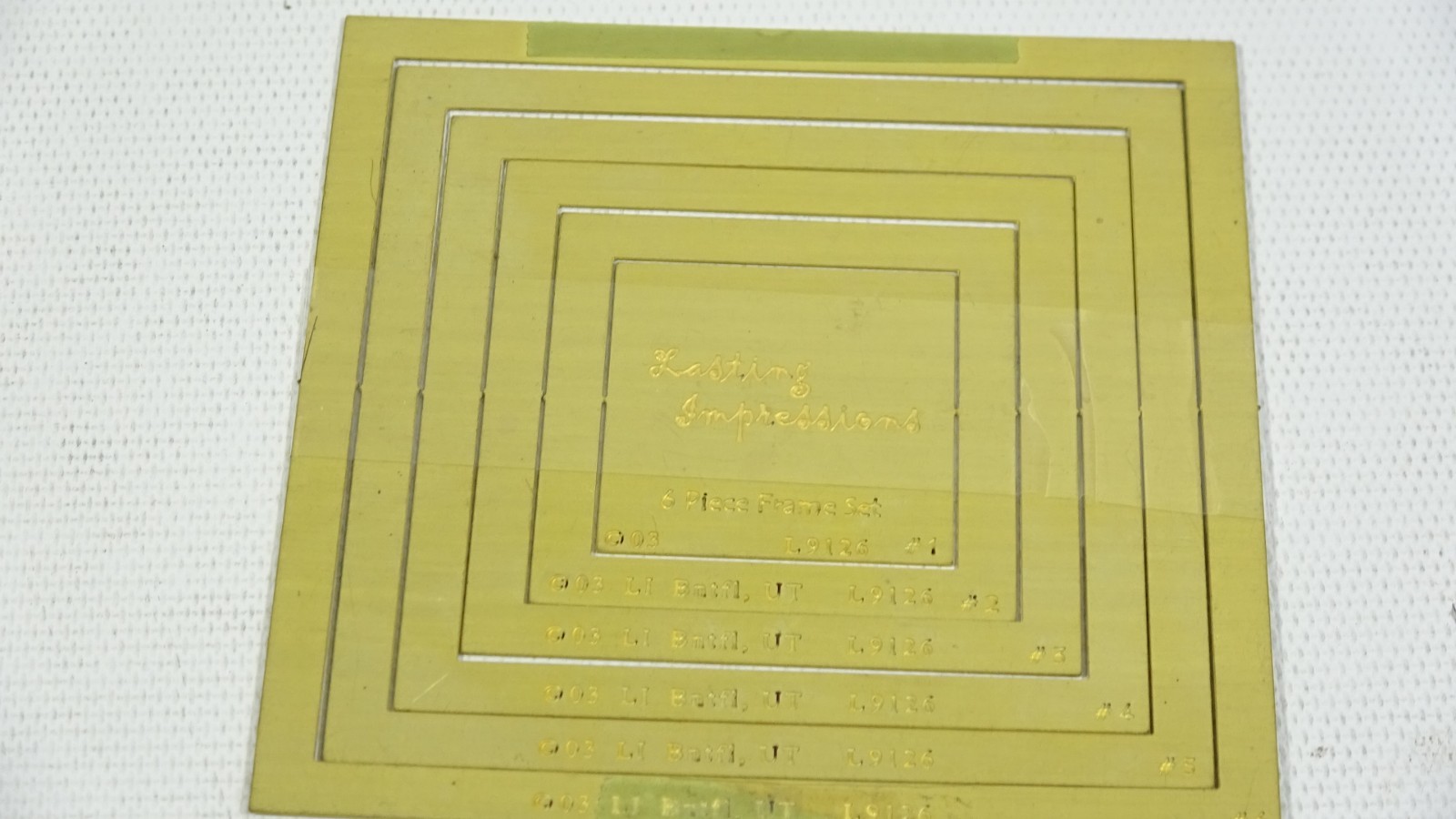 2003 Lasting Impressions 6 Piece Frame Set L9126
