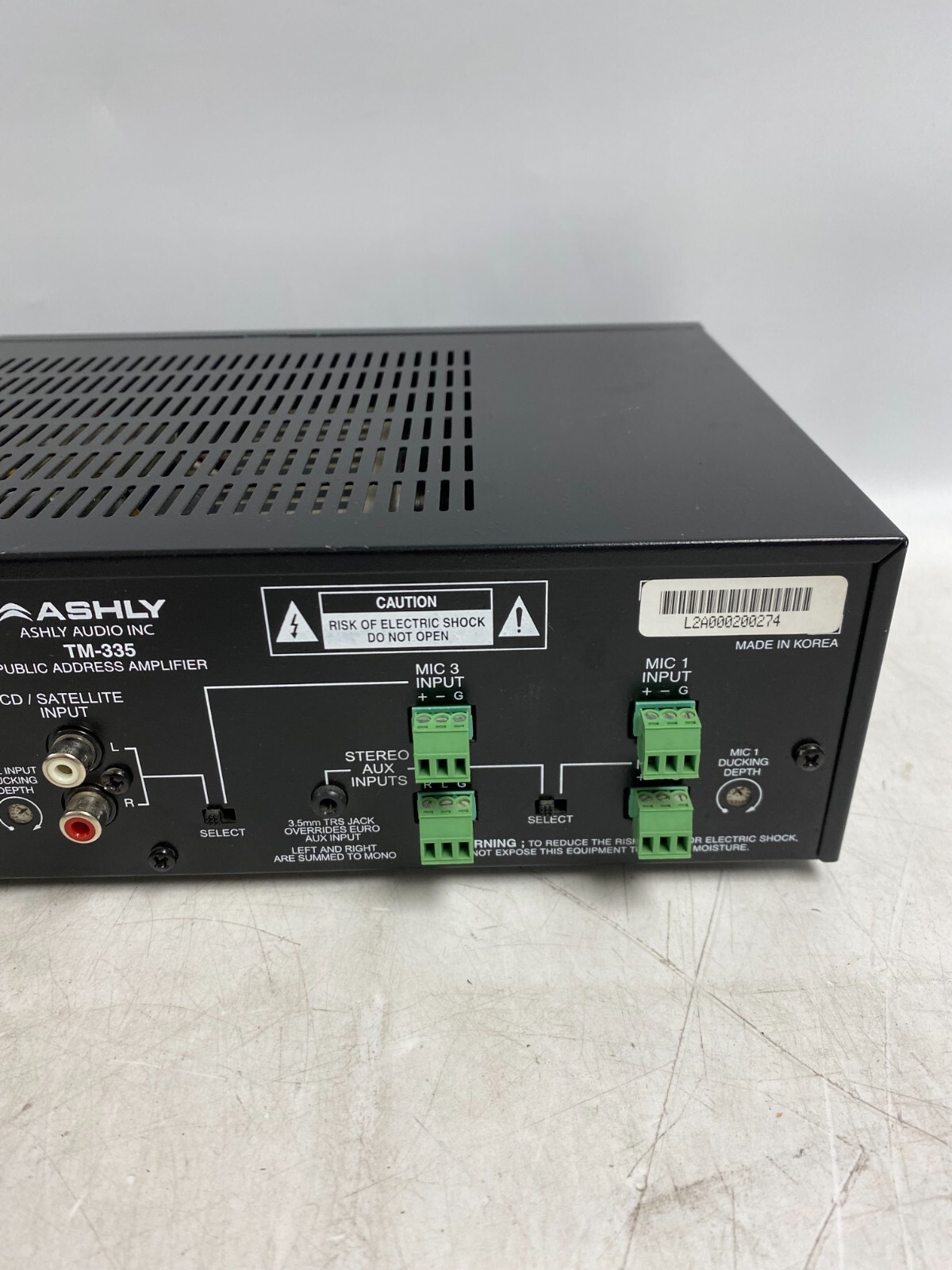 Ashly TM-335 Public Address Mixer/Amplifier
