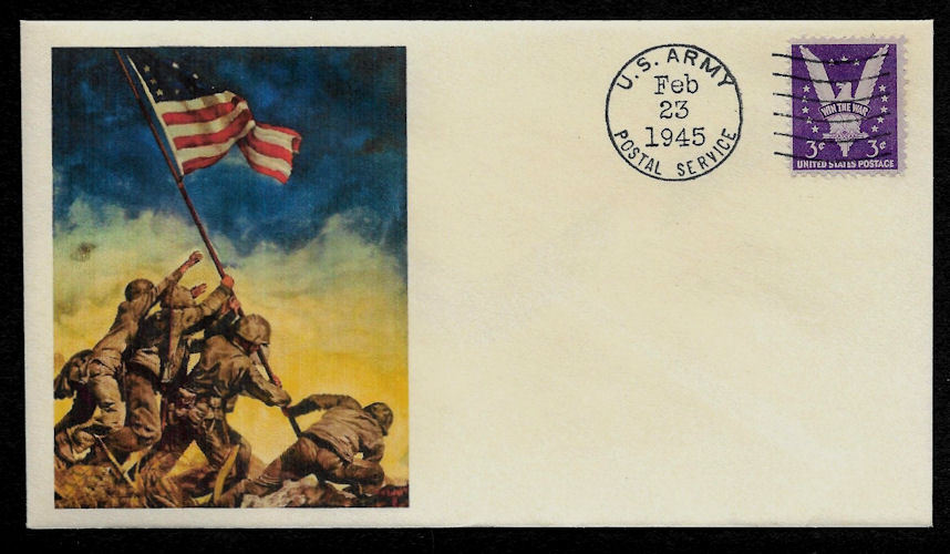 Battle of Iwo Jima WWII Collector Envelope Original Period 1945 Stamp *OP1350