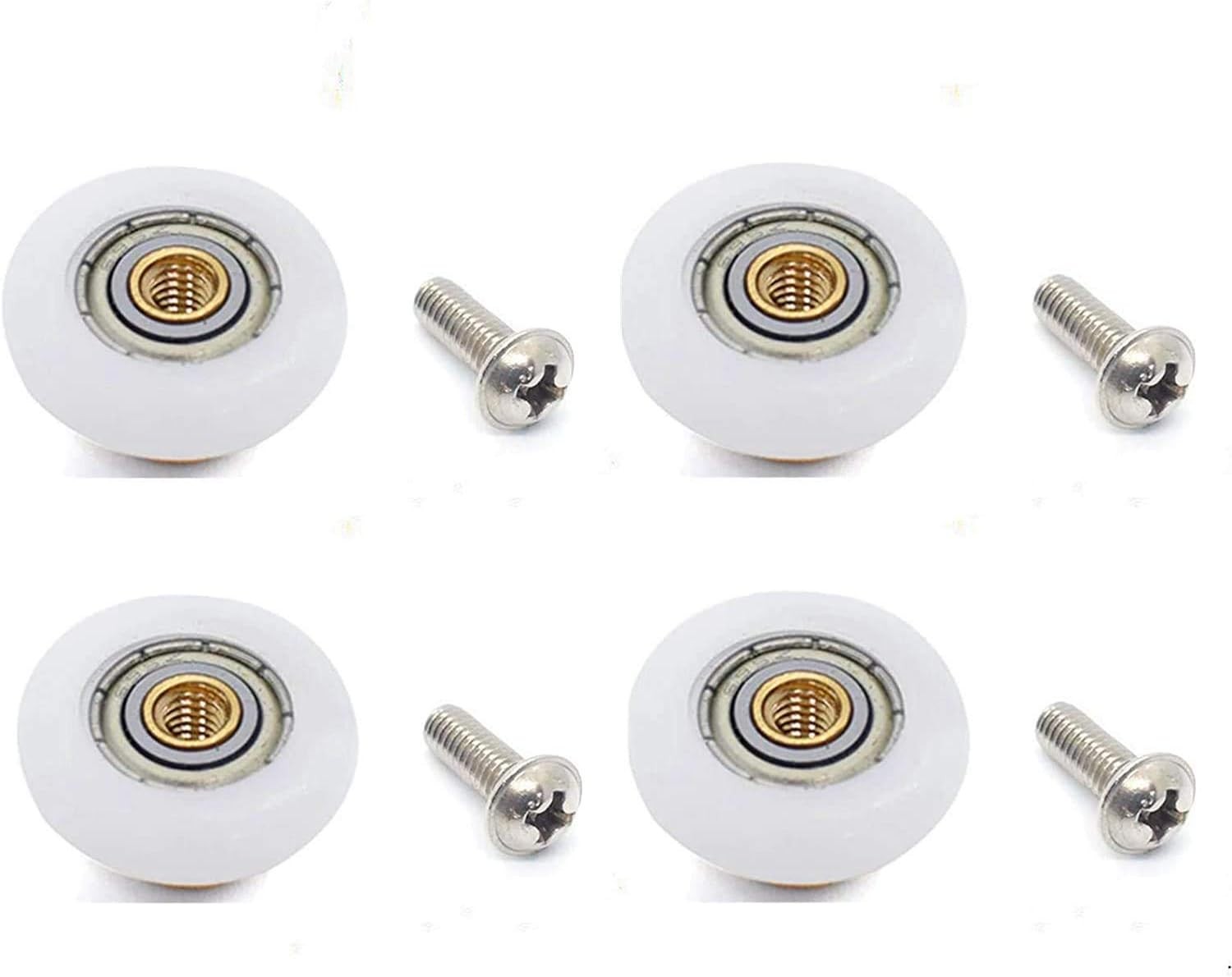 4PCS/Pack Glass Sliding Door Pulleys,For the Bathroom Pan Shower Door Rollers/Ru