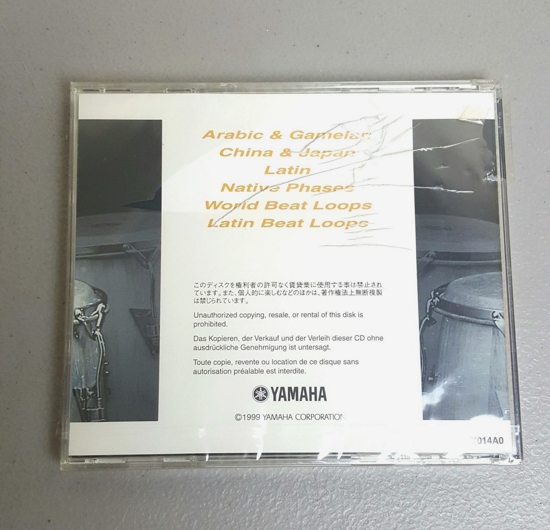 Yamaha A5000/A4000/A3000 Sampler CD Rom - PSLCD-106 - World/Latin Instruments...