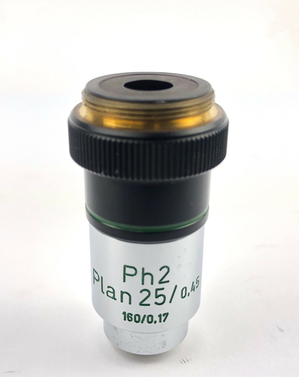 Carl Zeiss Microscope Objective Ph2 Plan 25x , 0.45 Tested & REFURBISHED