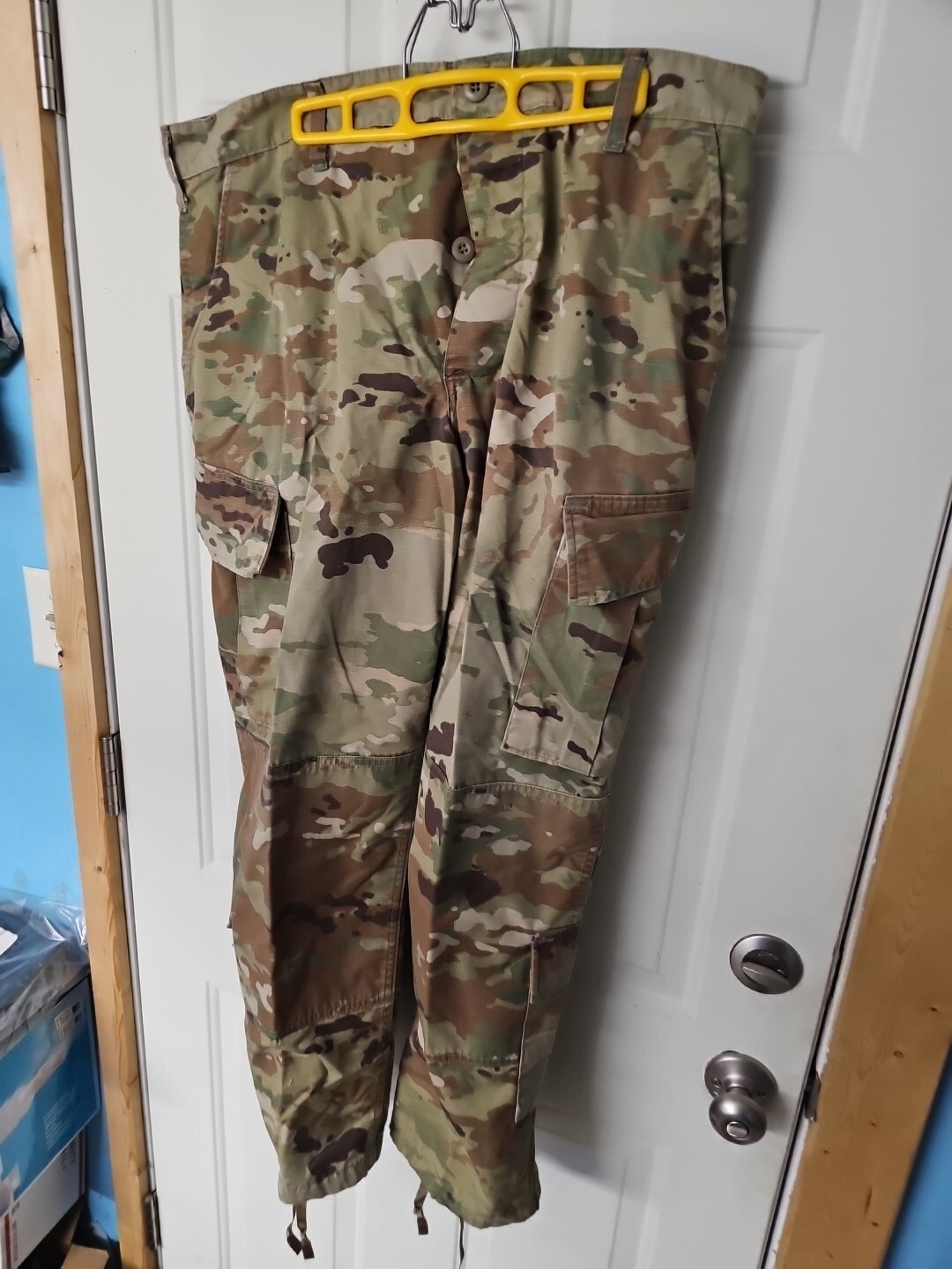 ARMY TROUSERS CAMO COMBAT Uniform US MILITARY  LARGE X- SHORT inseam 26.5 (OK