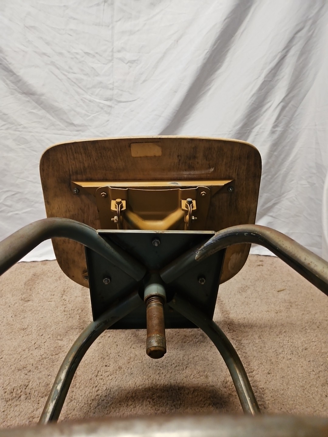 Vintage Toledo? Industrial Adjustable Drafting Stool Chair